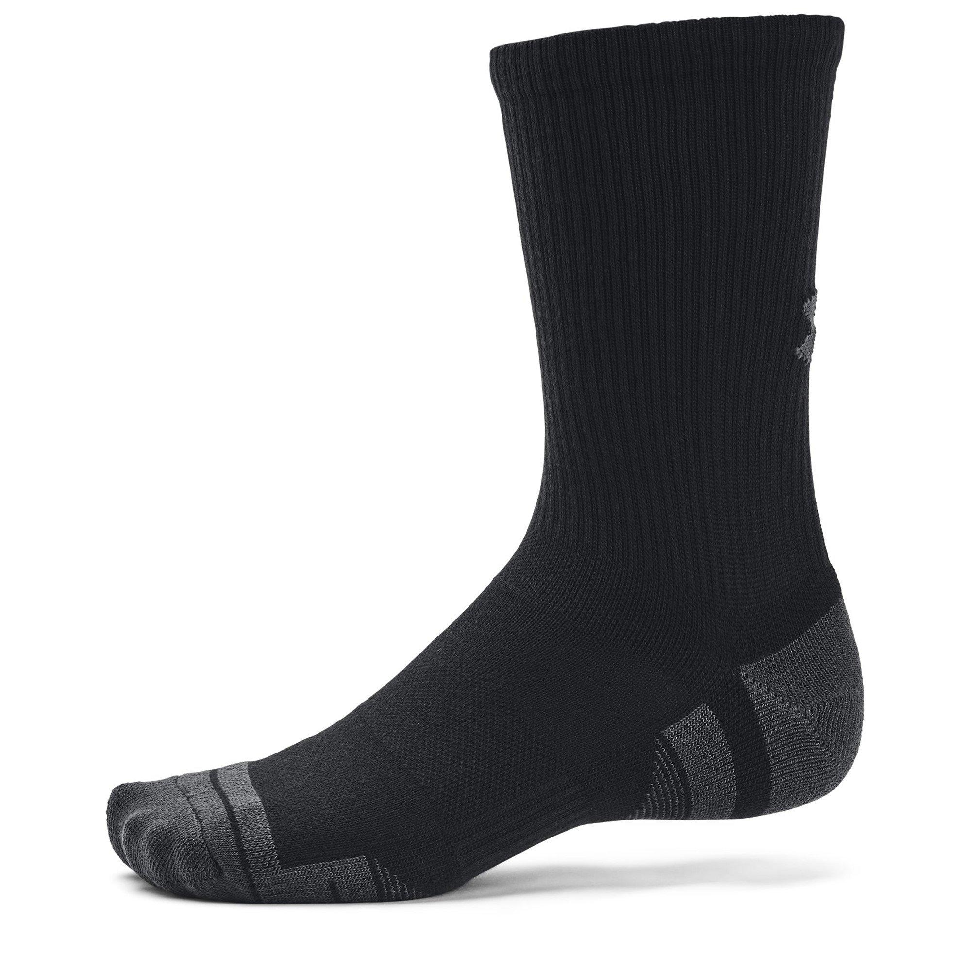 Negro - Under Armour - Armour UA Performance Tech 3-Pack Crew Socks Unisex - 4