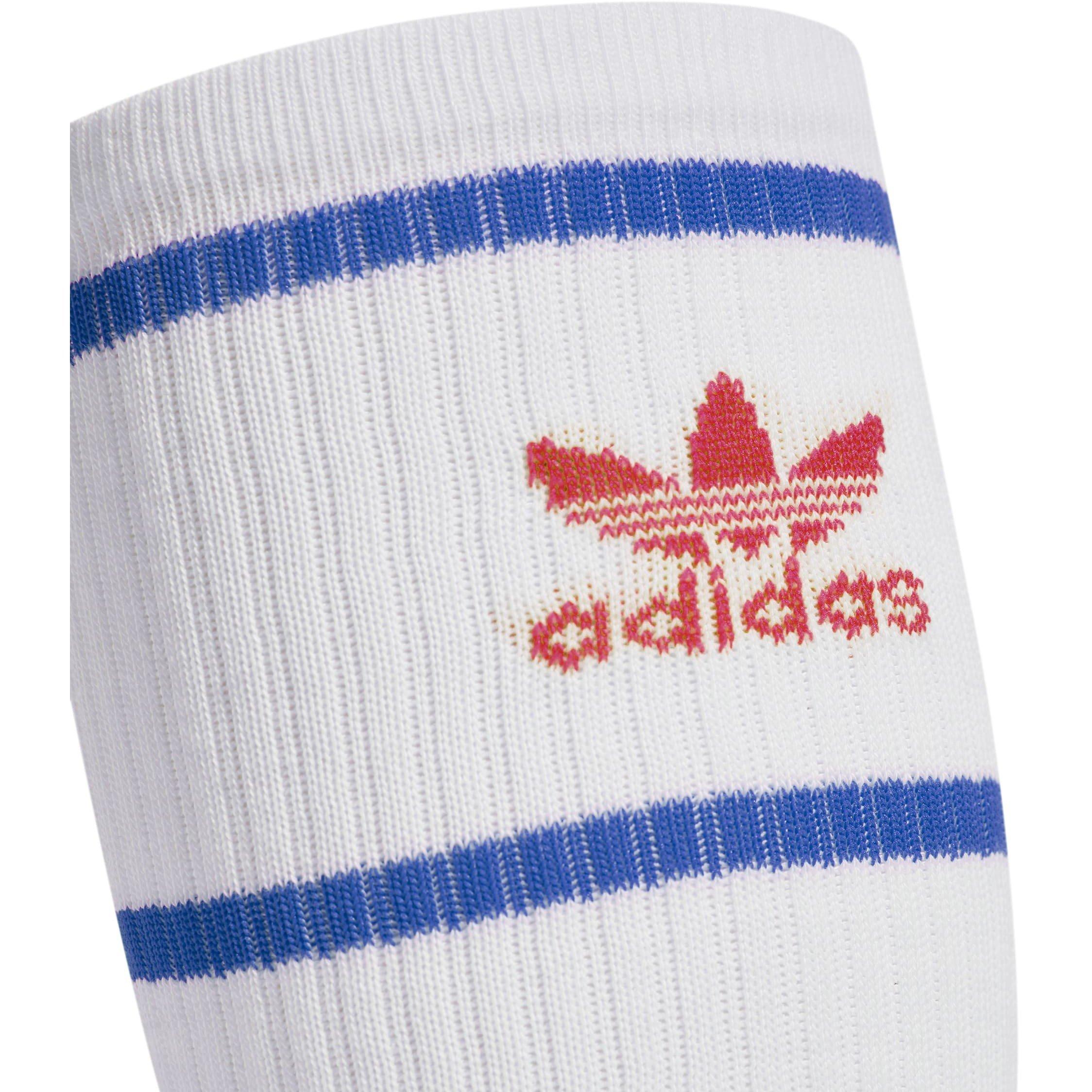 Wht/Ryl/Red - adidas - David Beckham Originals Crew Socks Womens - 3