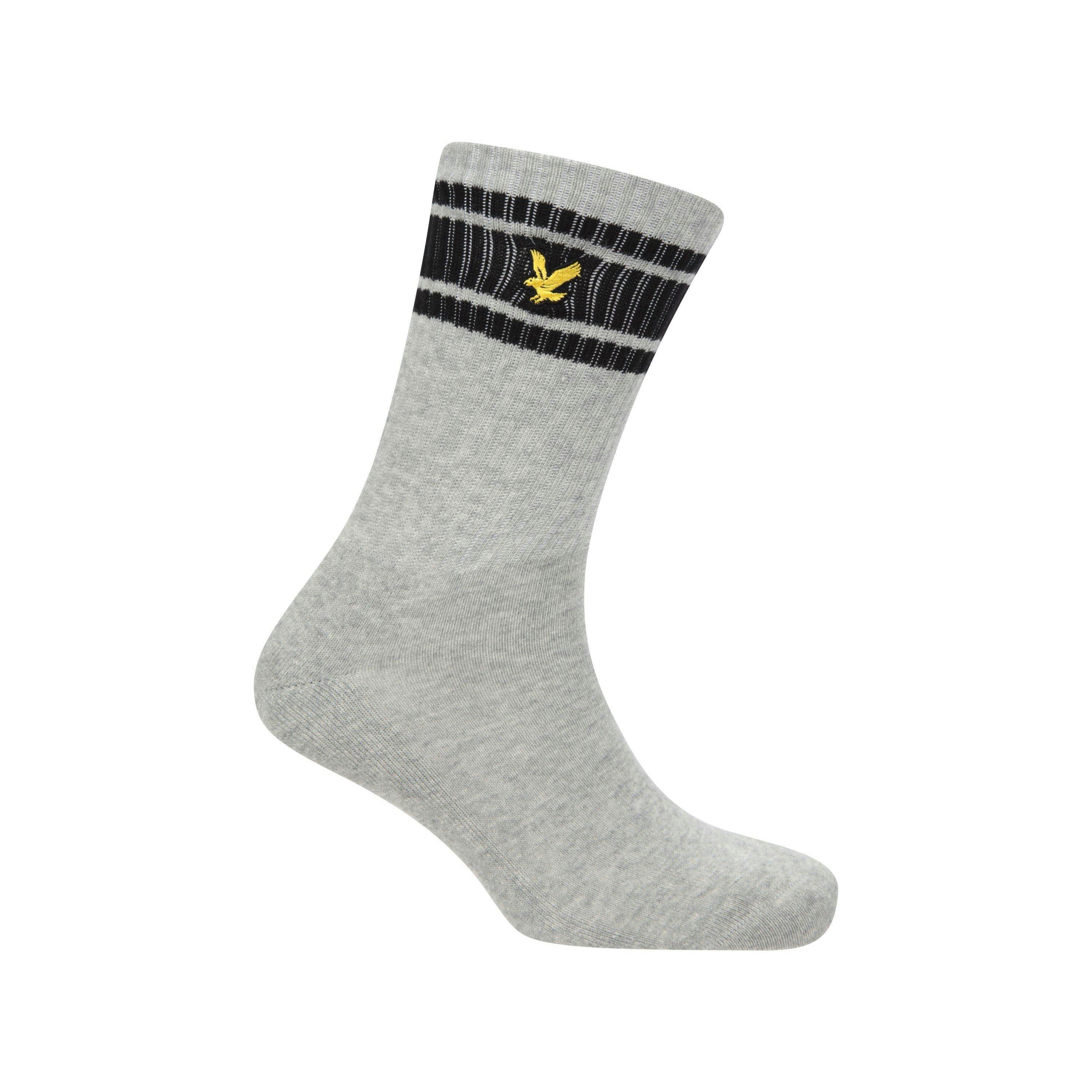 Wht/Gry/Blk - Lyle and Scott - Lyle Grant 3Pk Sn99 - 3