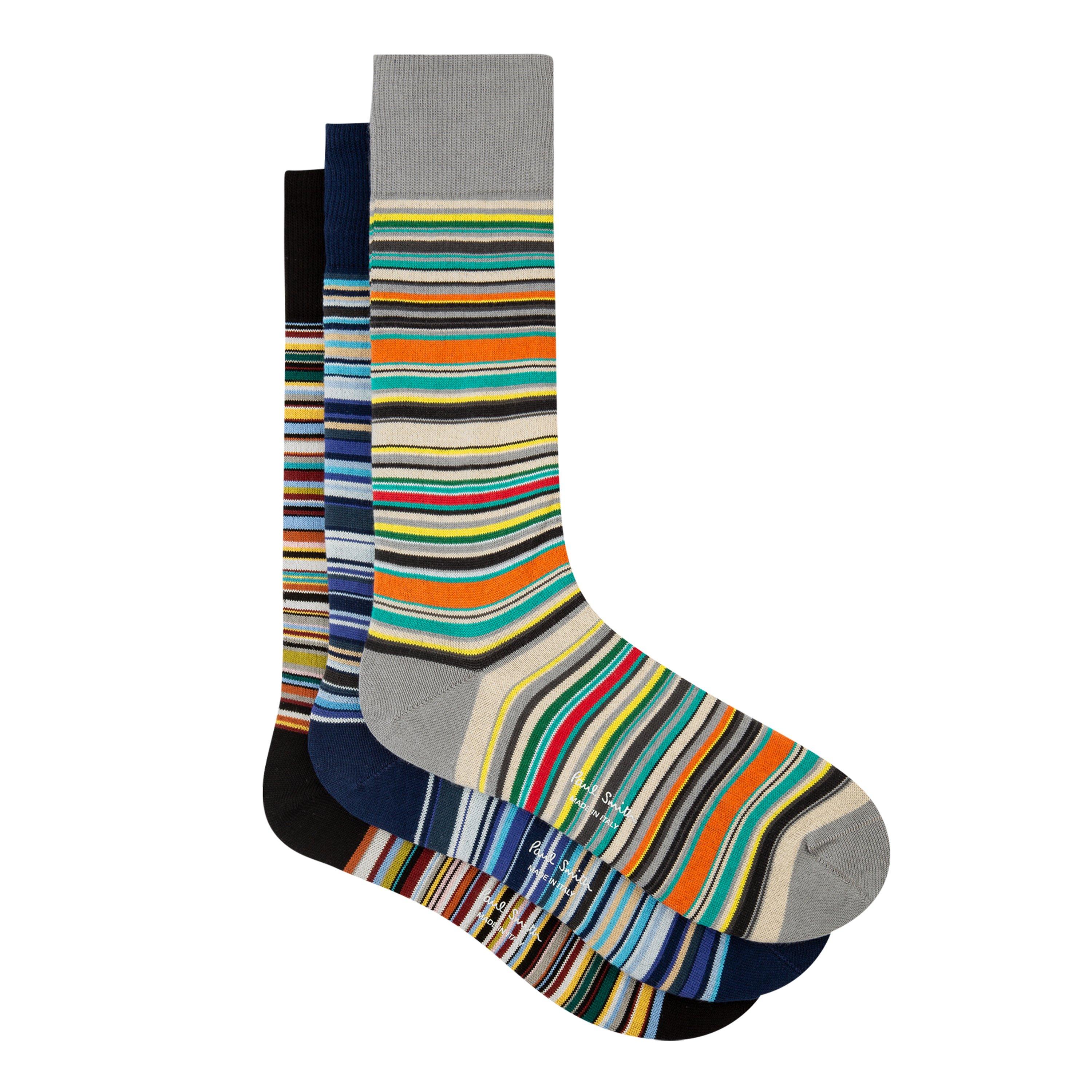 Paul Smith 3 Pack Multistripe Socks