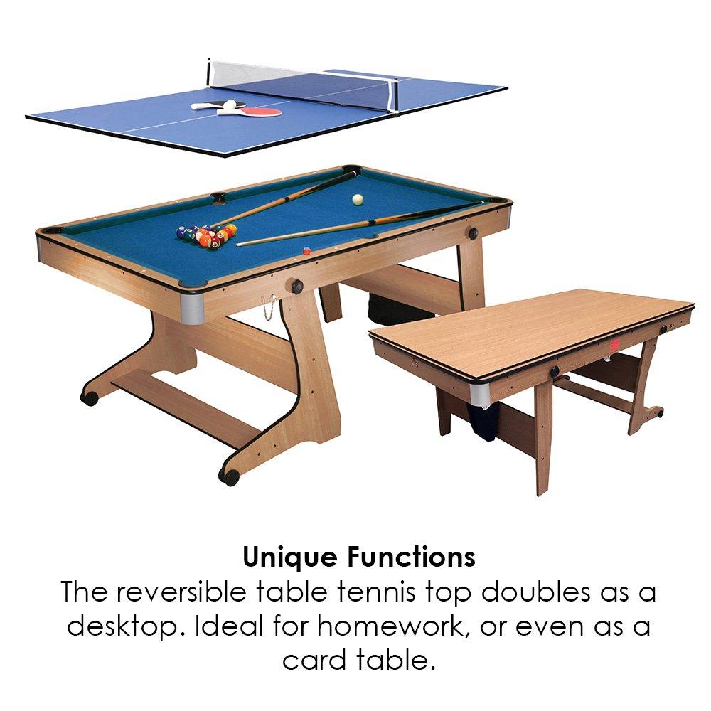 Cloth - BCE - BCE 3 in 1 6ft Pool Table with Table Tennis Top - 2