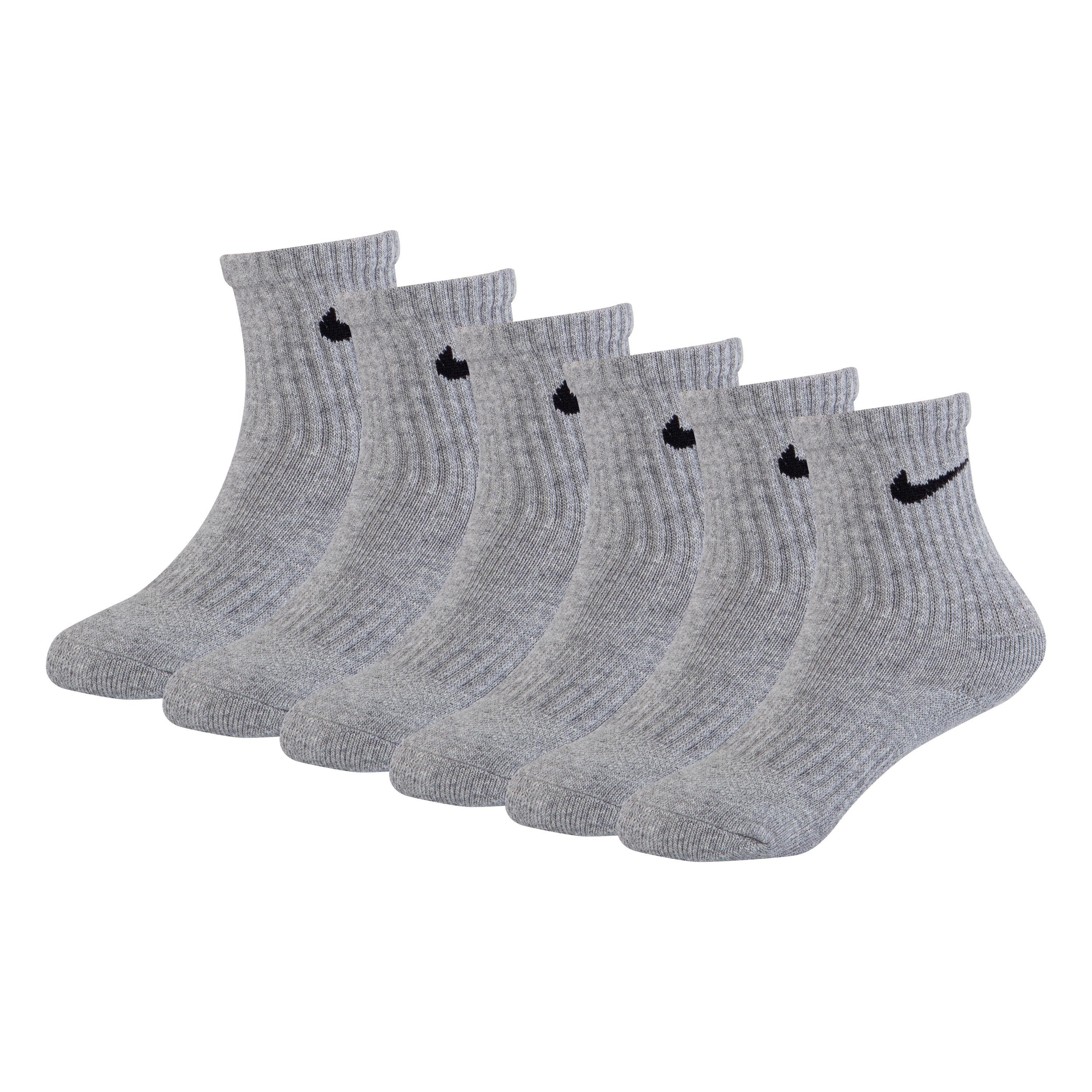 Grey Heather - Nike - 6Pk DF Crew Sock Infants