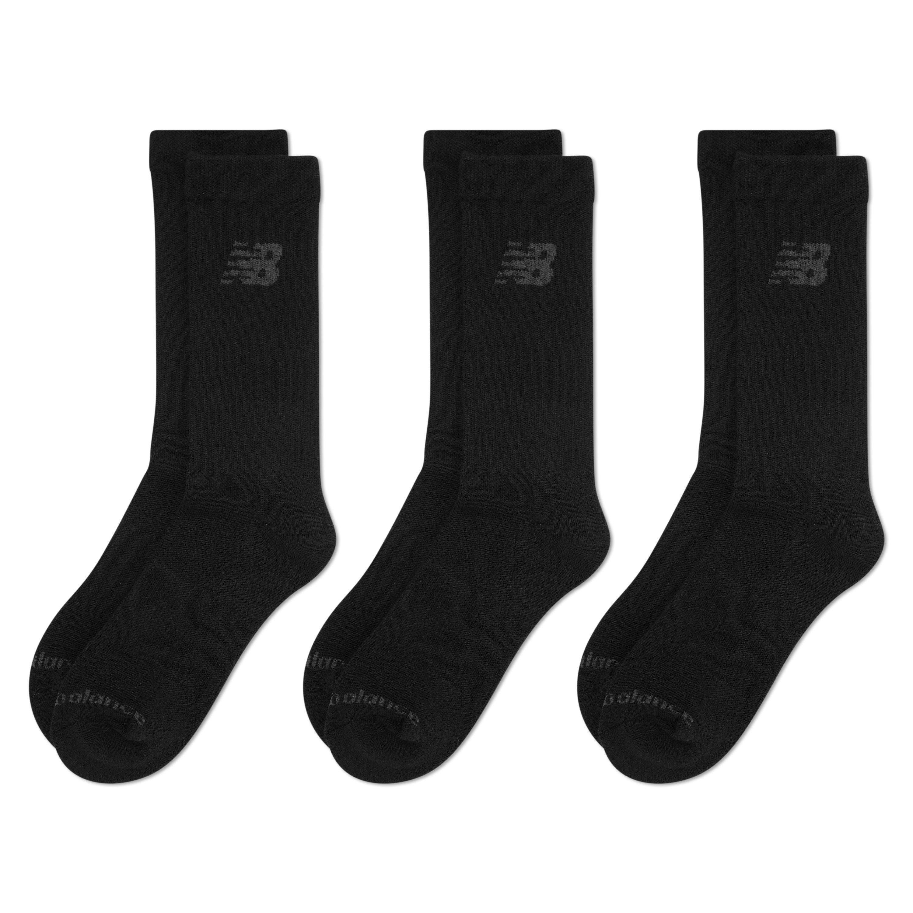 Black - New Balance - Kids 3 Pack of Crew Socks - 1
