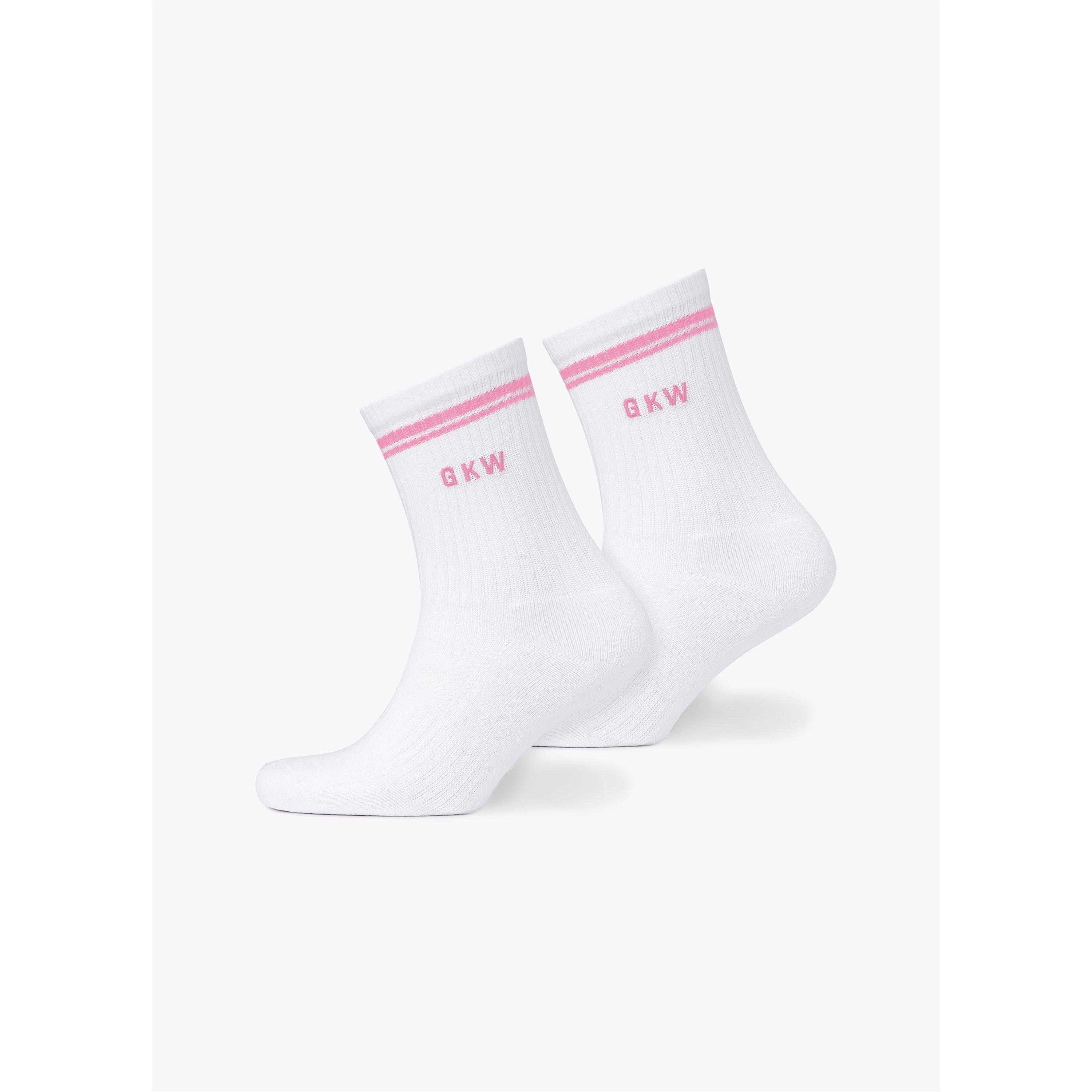 Pink/Hycth/Blue - Gym King - GKW Tipping Crew Sock (3PK) - Carnation Pink/Hyacinth/Blue Cotton - 1