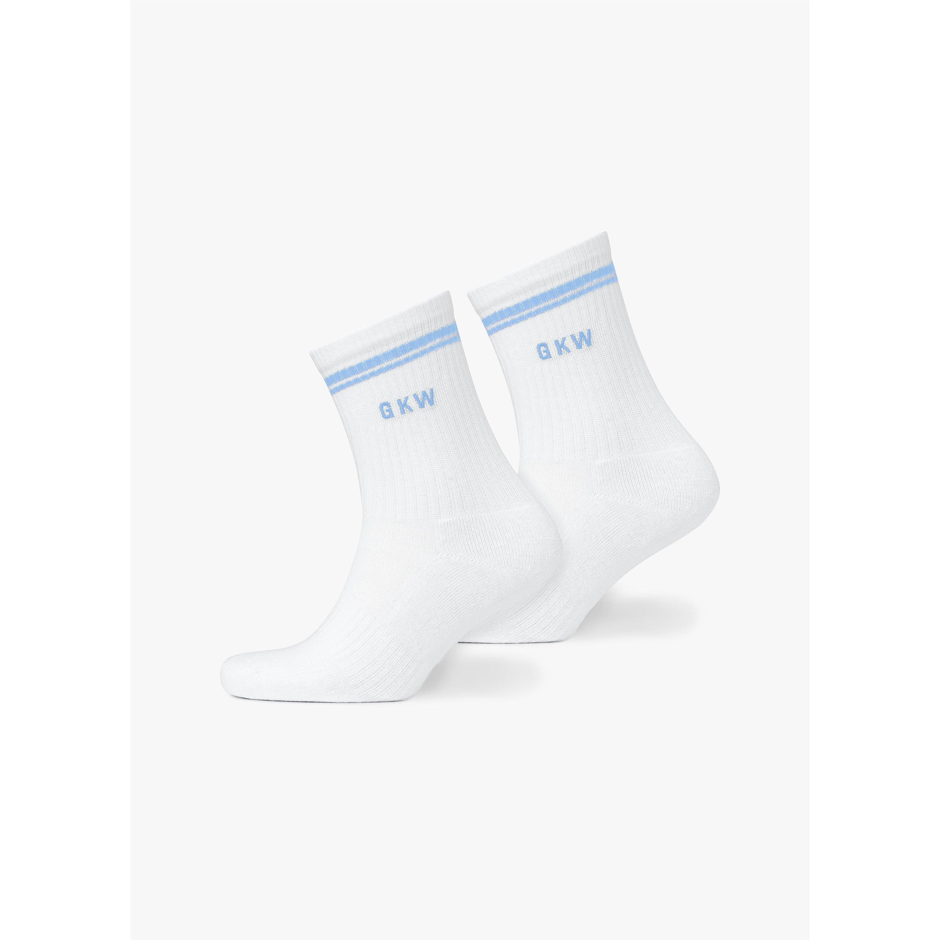 Pink/Hycth/Blue - Gym King - GKW Tipping Crew Sock (3PK) - Carnation Pink/Hyacinth/Blue Cotton - 3