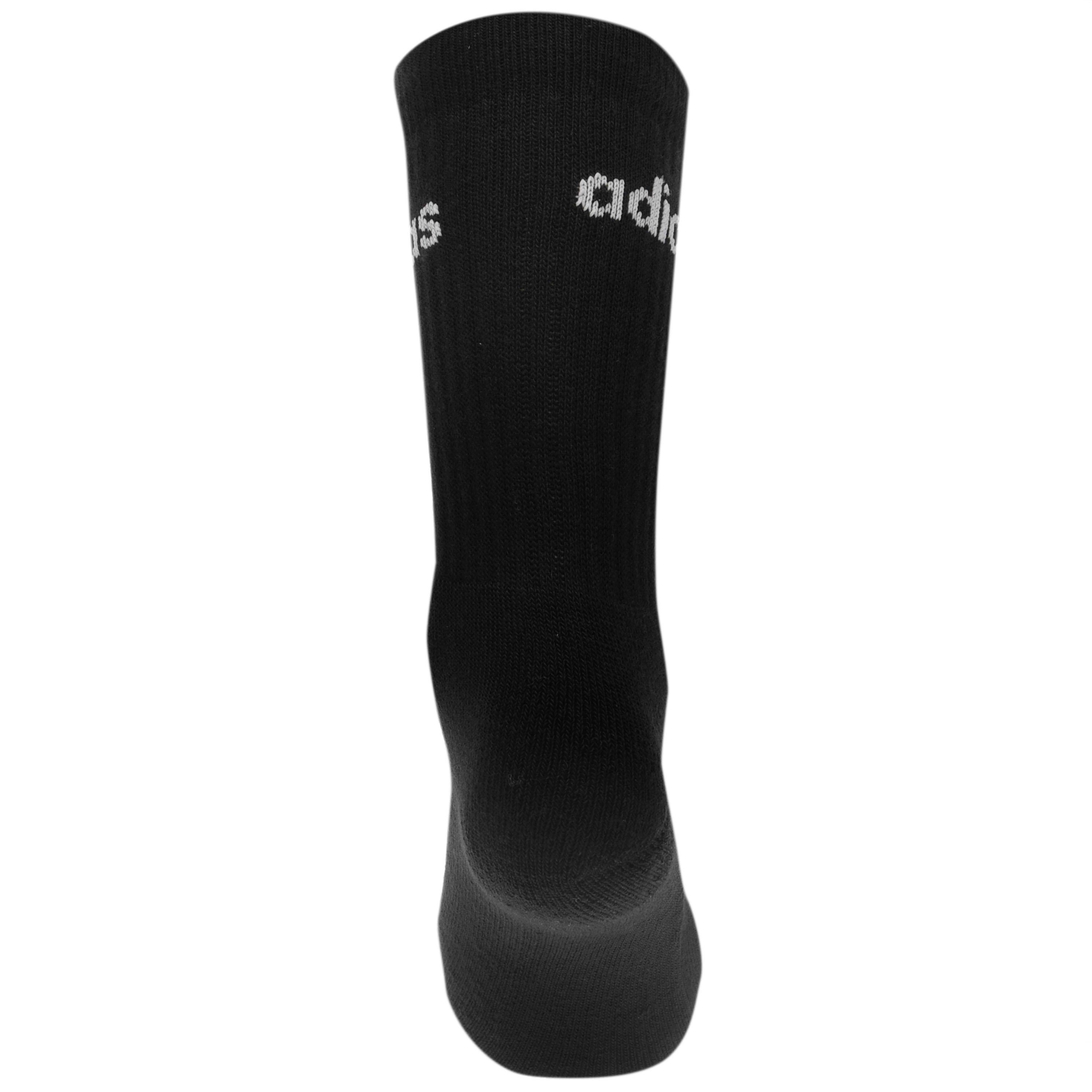 Schwarz/Weiß - adidas - Half-Cushioned Crew 3 Pack Socks - 3