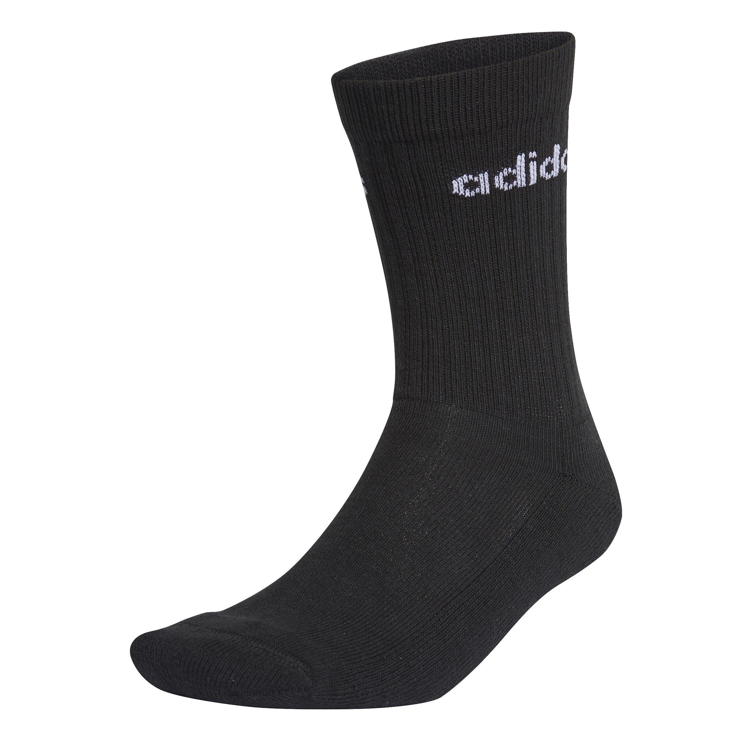 Negro/Blanco - adidas - Half-Cushioned Crew 3 Pack Socks - 2