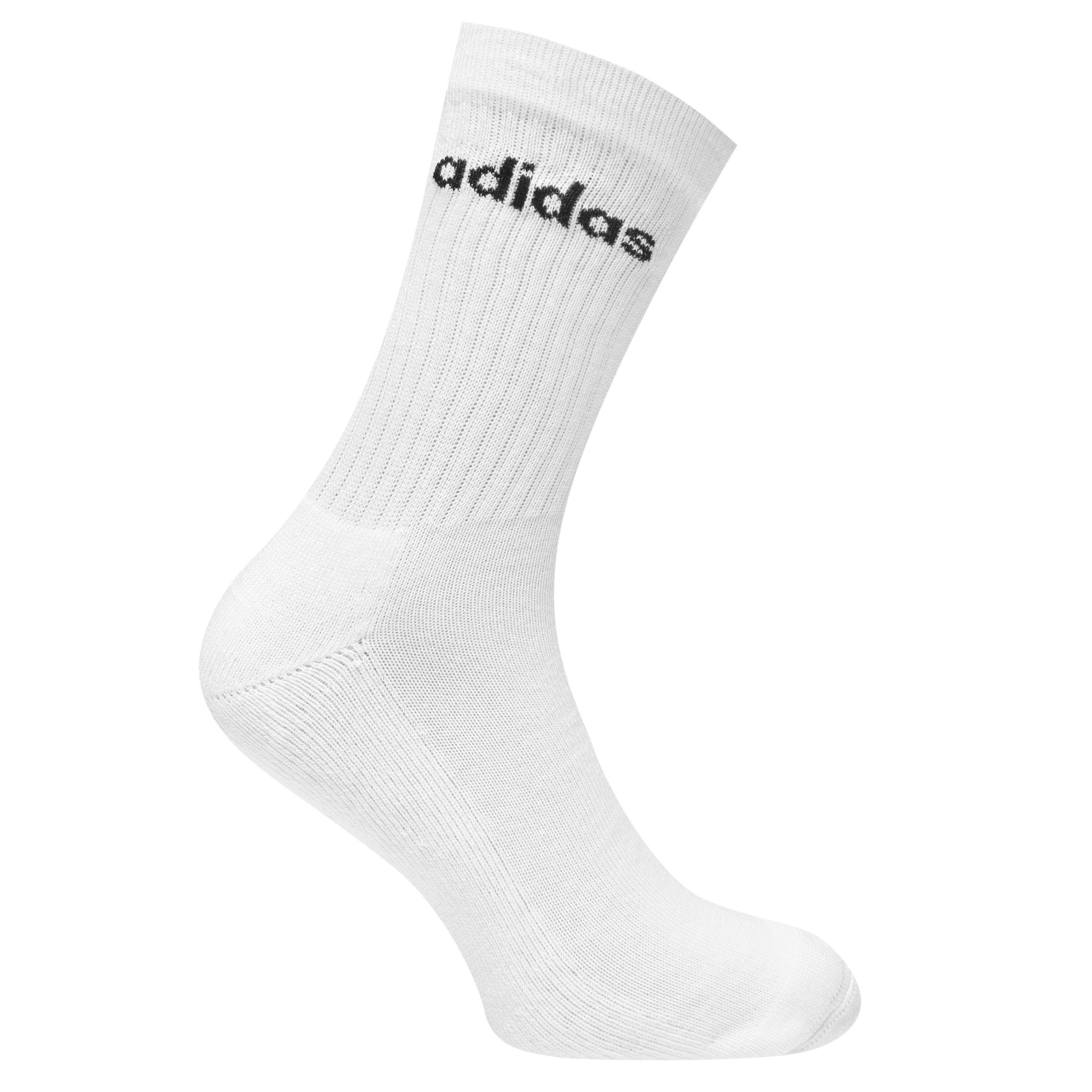 Weiß/Schwarz - adidas - Half-Cushioned Crew 3 Pack Socks - 2