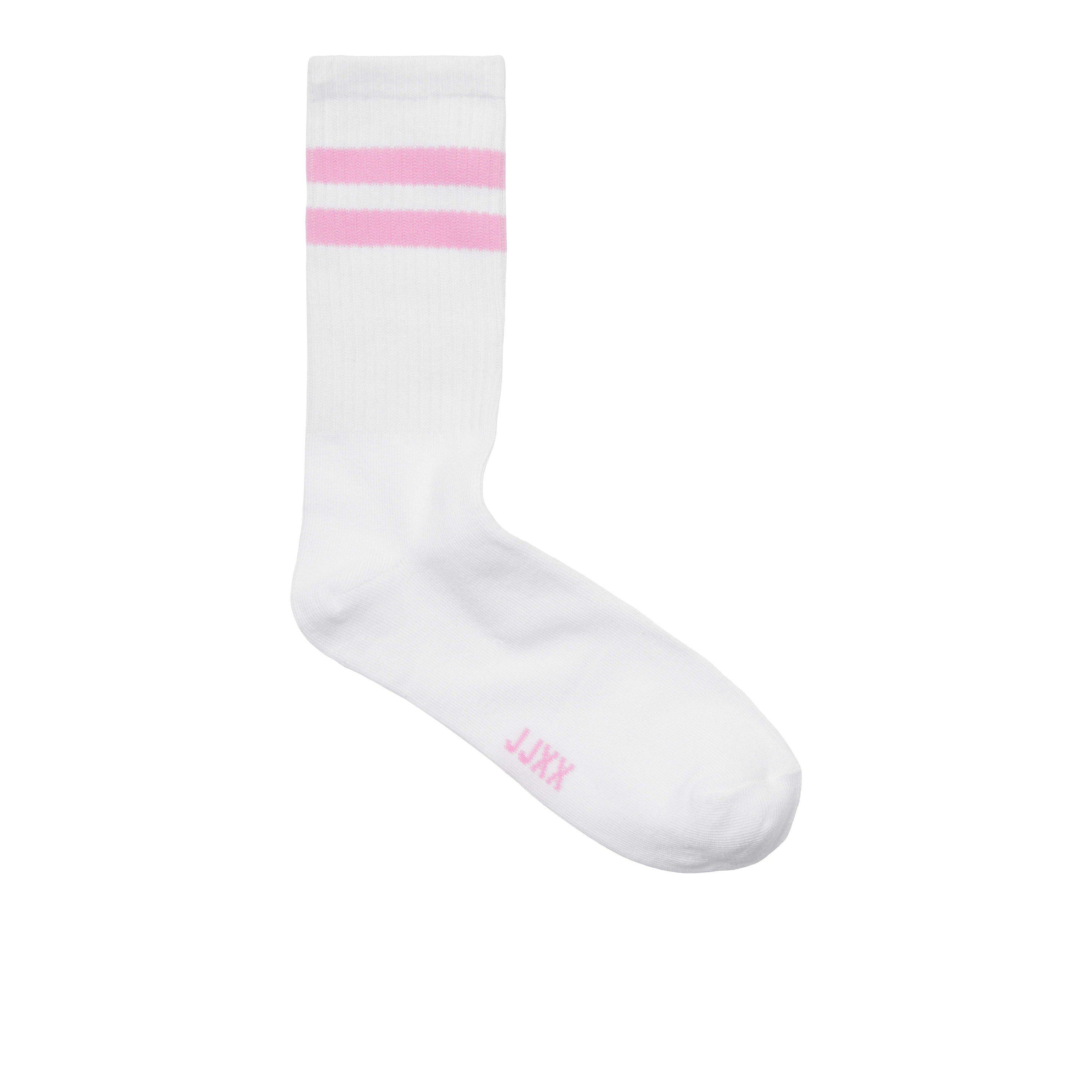 Wine/Orchid - JJXX - Women's Tennis 3 Pack Crew Socks - 2