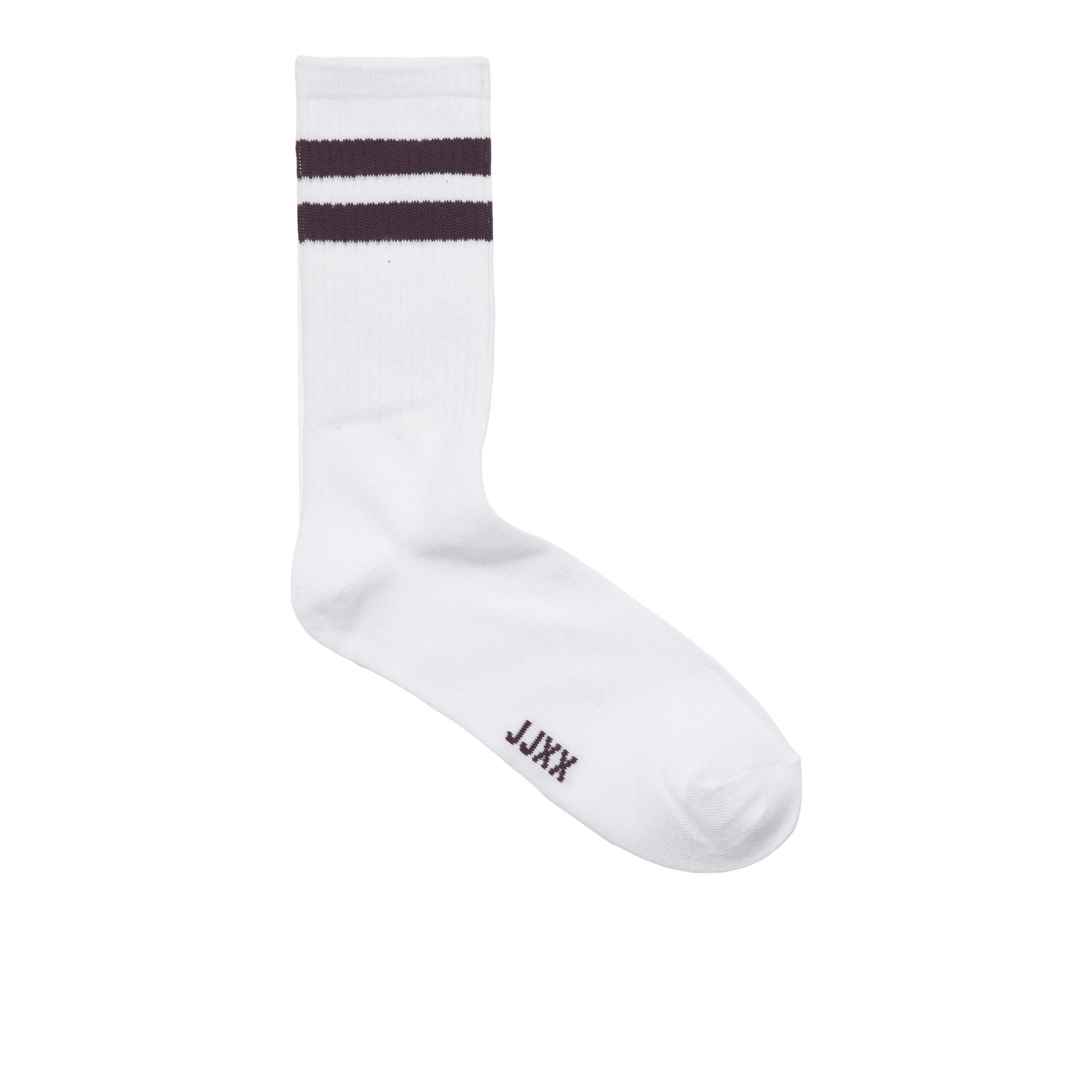 Wine/Orchid - JJXX - Women's Tennis 3 Pack Crew Socks - 4