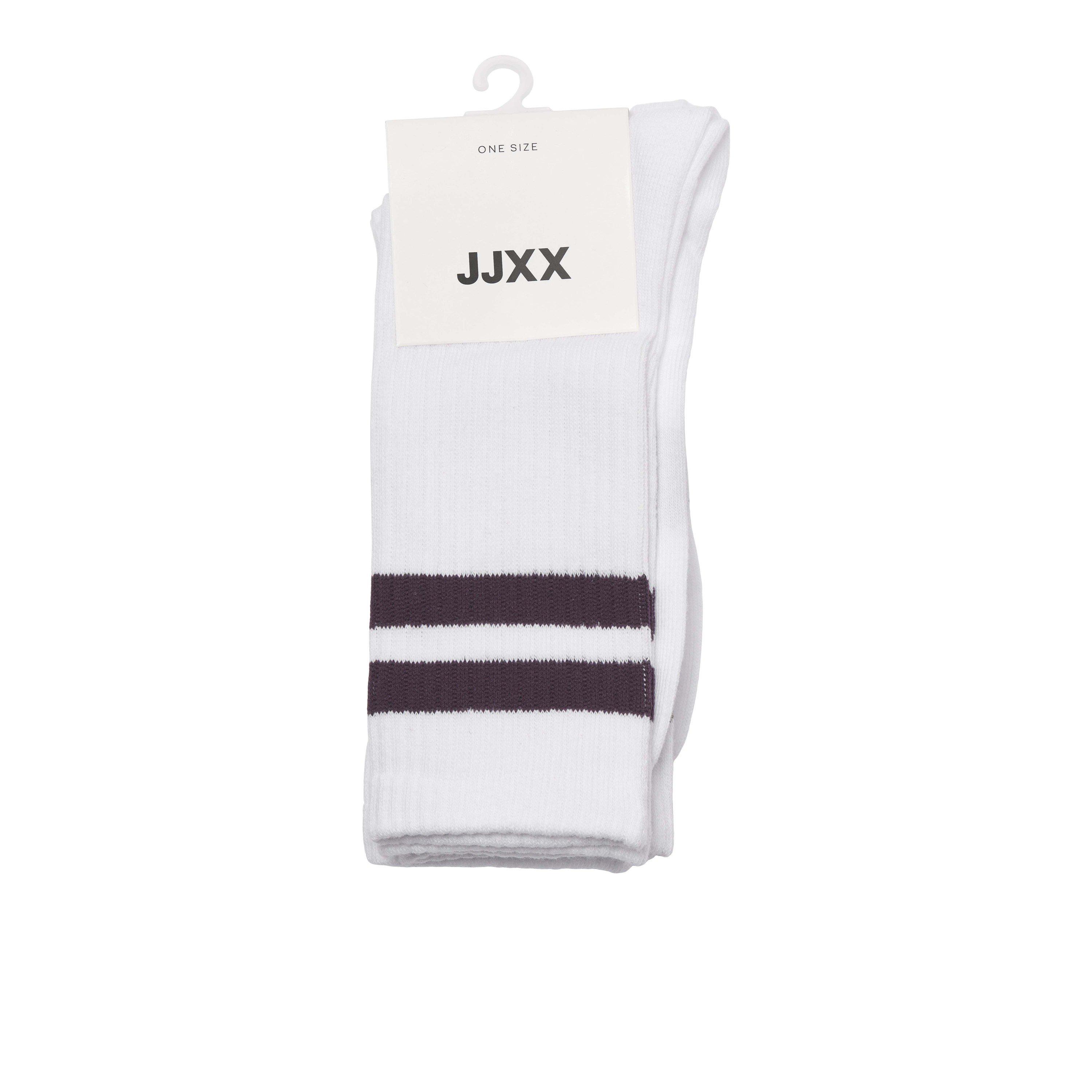 Wine/Orchid - JJXX - Women's Tennis 3 Pack Crew Socks - 5