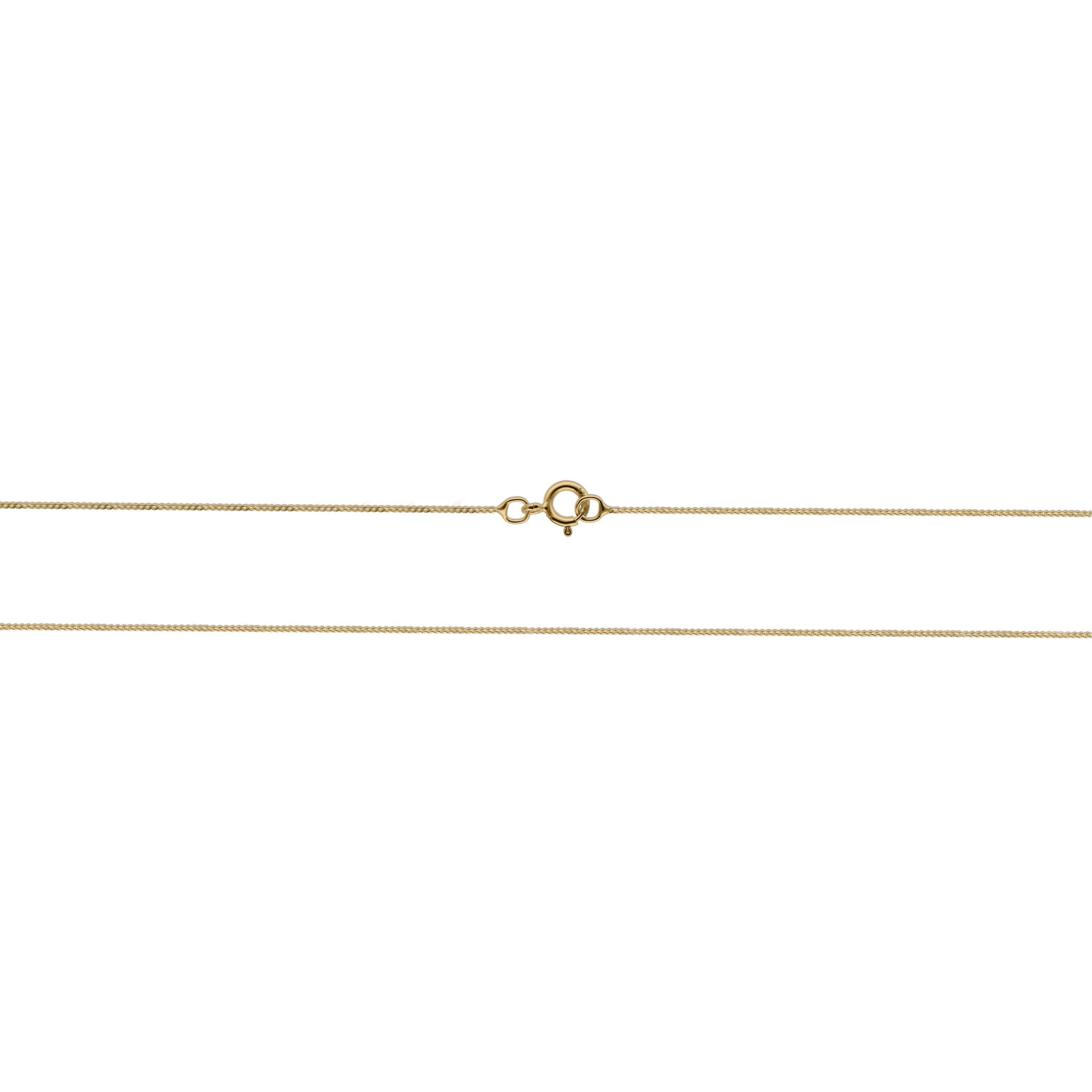 Gold - Be You - 9ct Gold Curb 20 Chain Necklace - 2