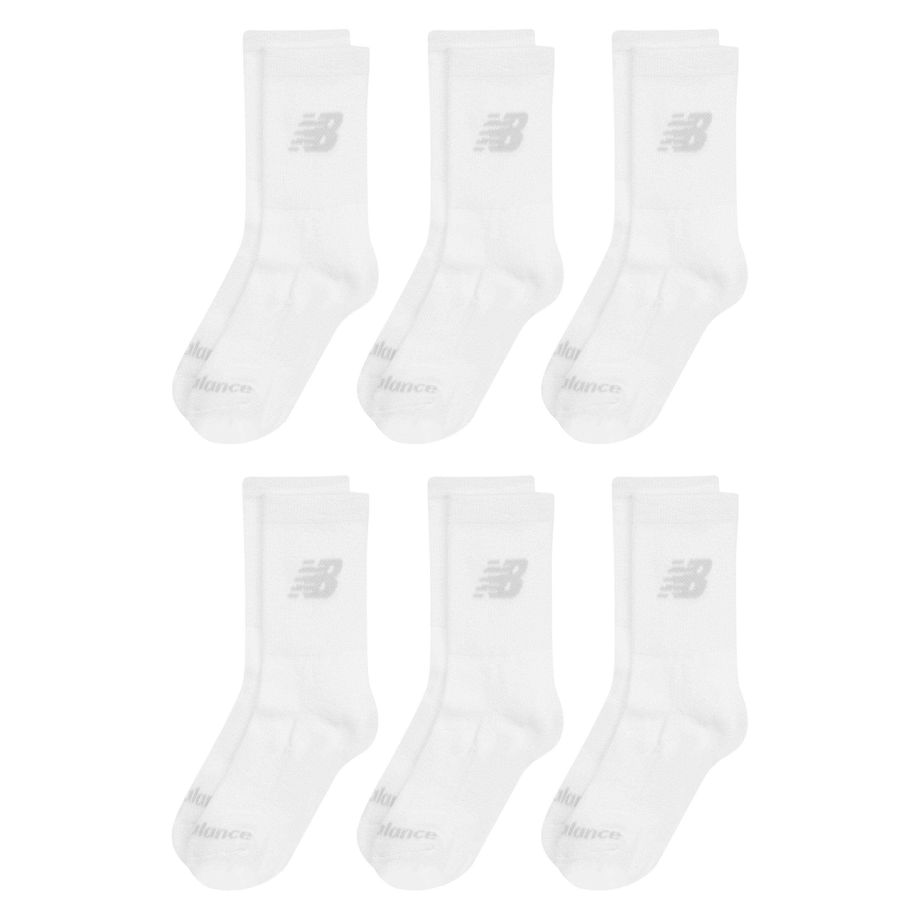 Blanc - New Balance - 6 Pack of Crew Socks Juniors - 1