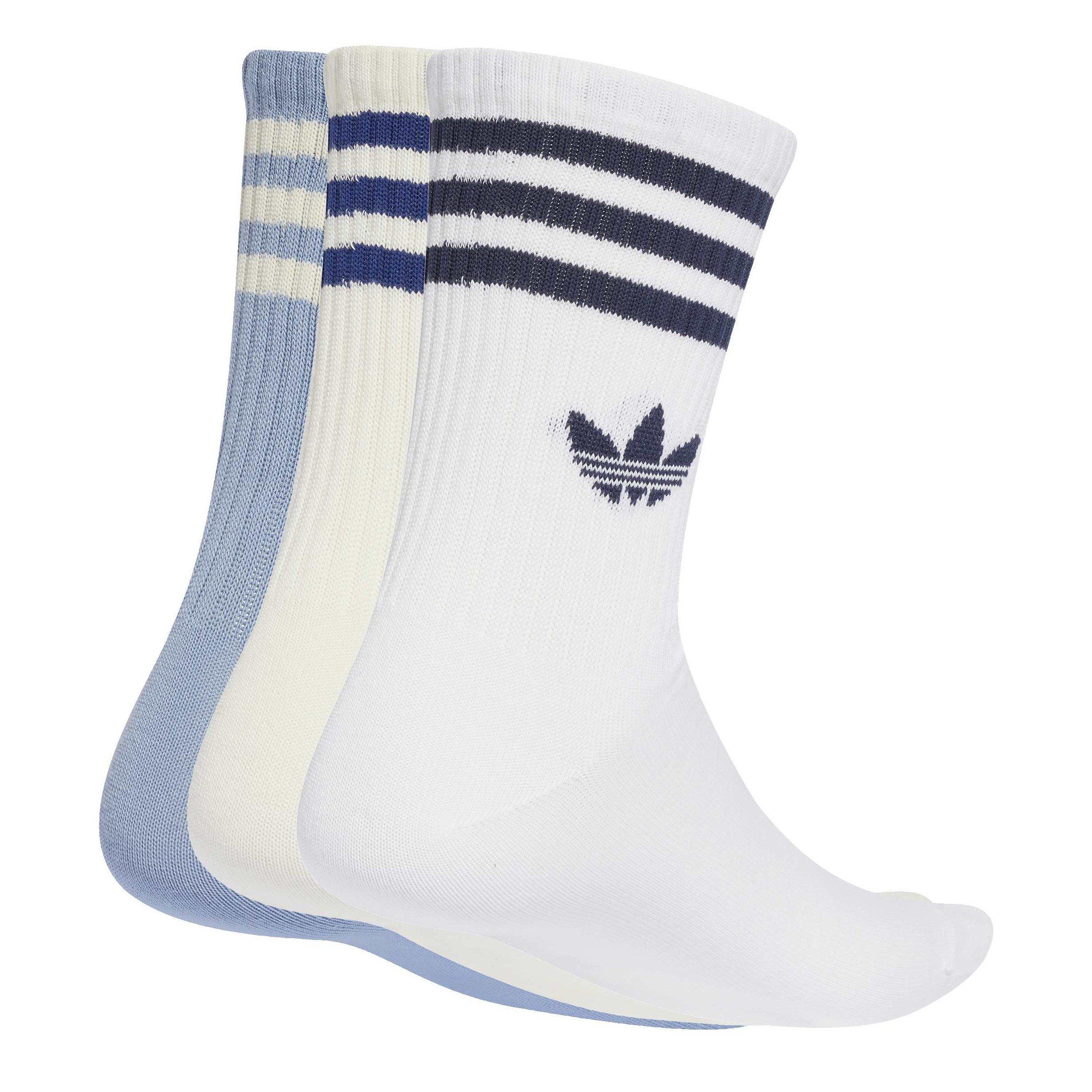 White/Blue/Wht - adidas Originals - Adidas 3S Crew Sock 3p 64 - 1
