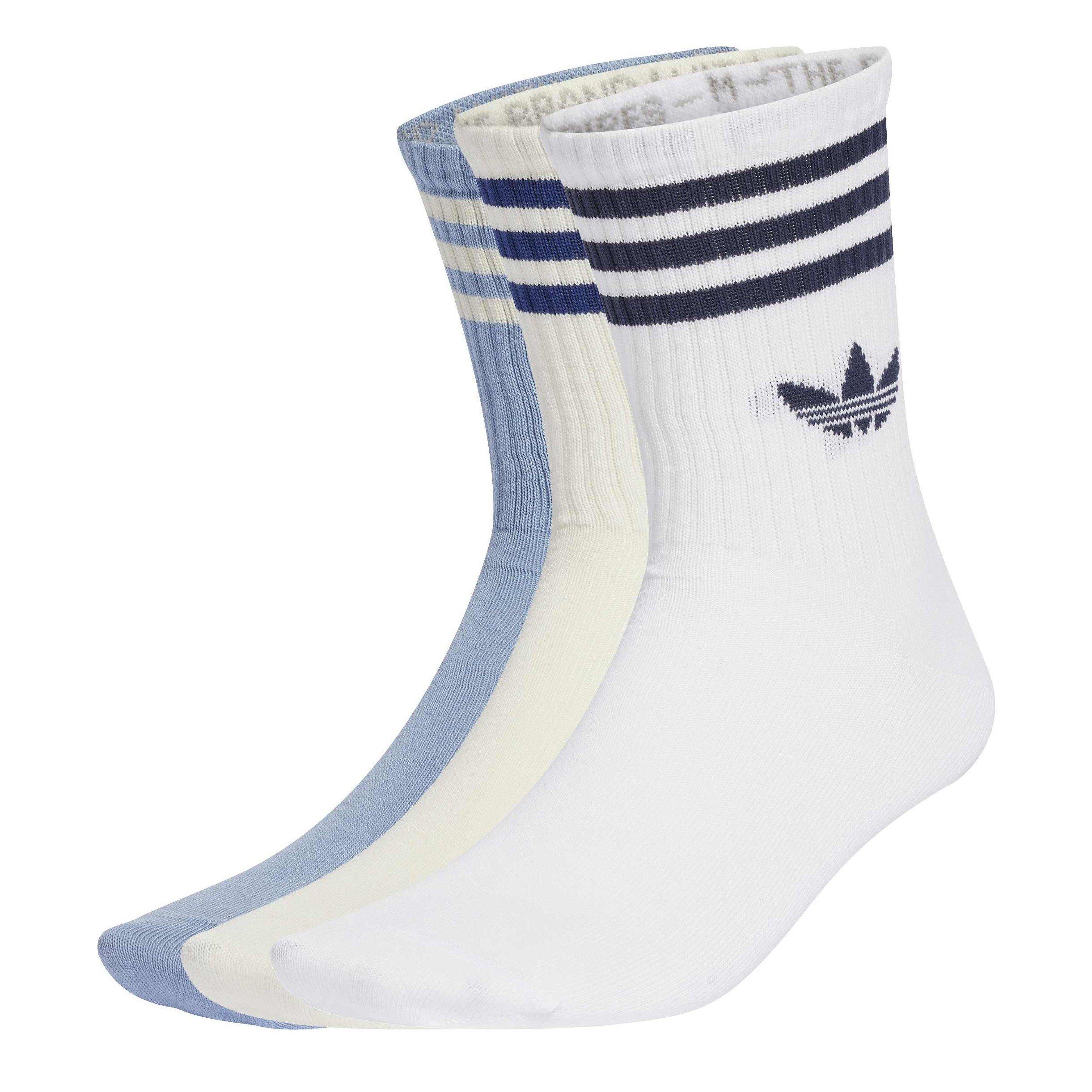 White/Blue/Wht - adidas Originals - Adidas 3S Crew Sock 3p 64 - 2