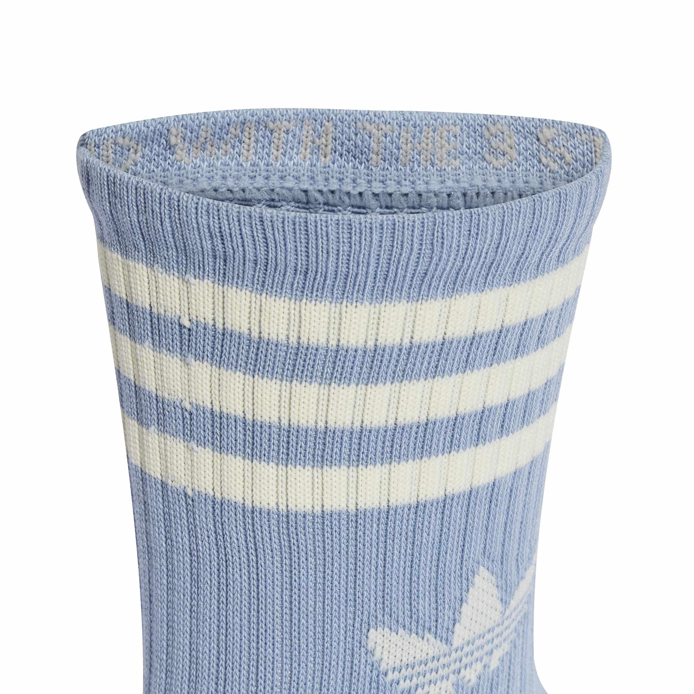 White/Blue/Wht - adidas Originals - Adidas 3S Crew Sock 3p 64 - 3