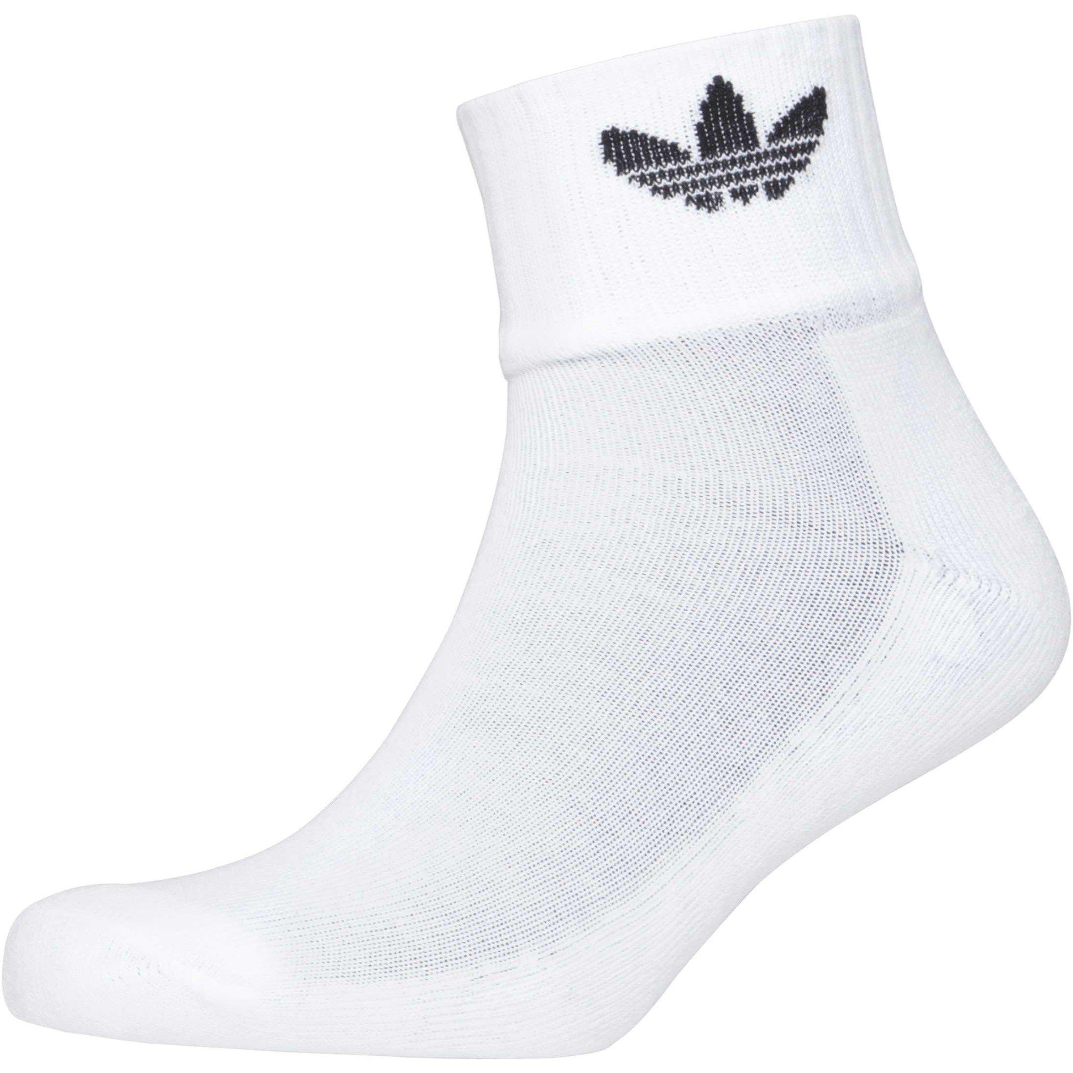 White/Wht/Black - adidas Originals - Adi OG 1/4 Socks 3p 64 - 2