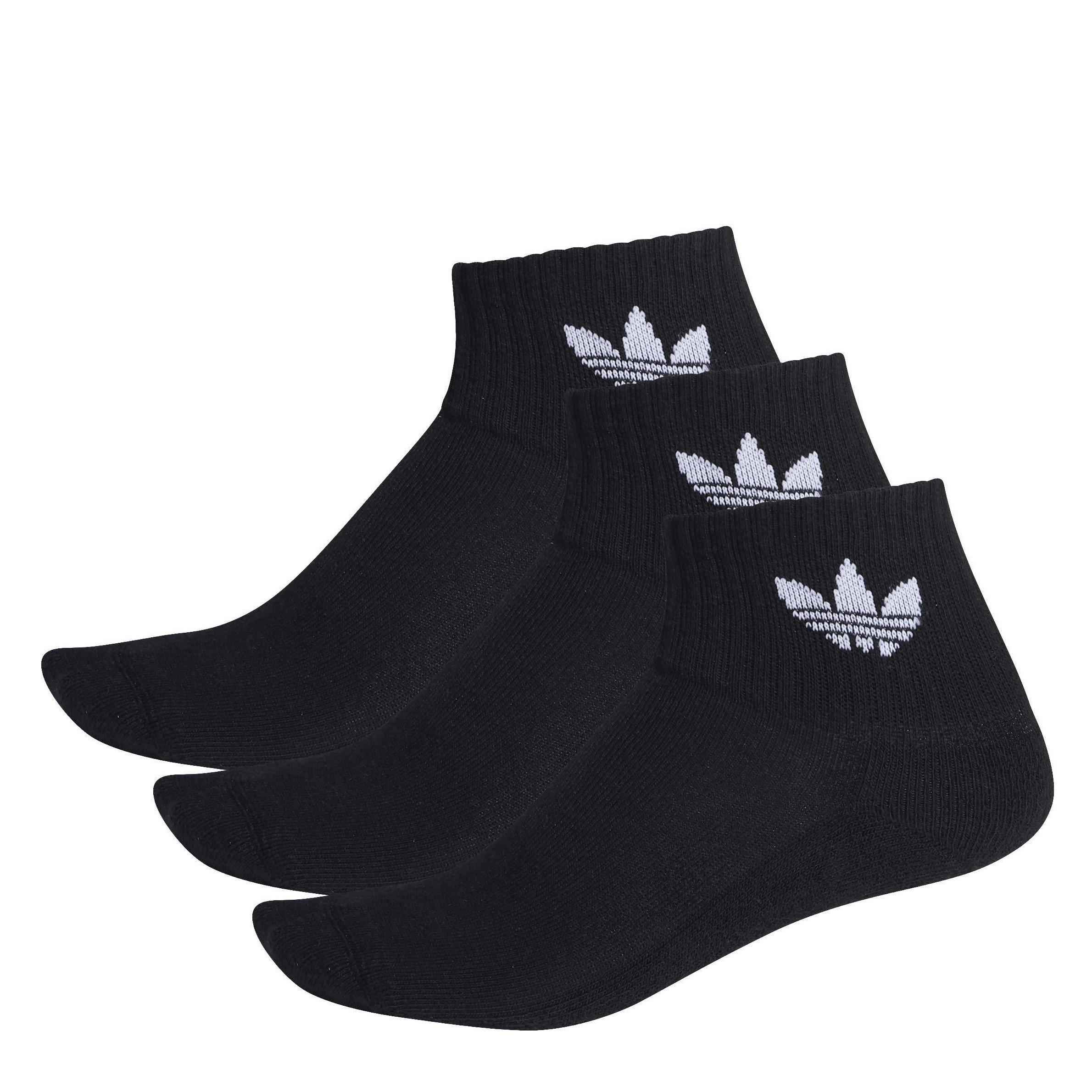Black - adidas Originals - Adidas 1/4 Socks 3p 64