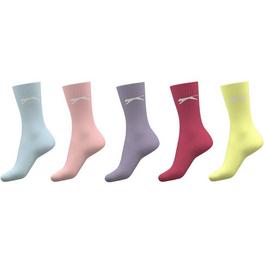 Slazenger 5 Pack Crew Socks Junior