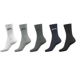 Slazenger 5 Pack Crew Socks Ladies