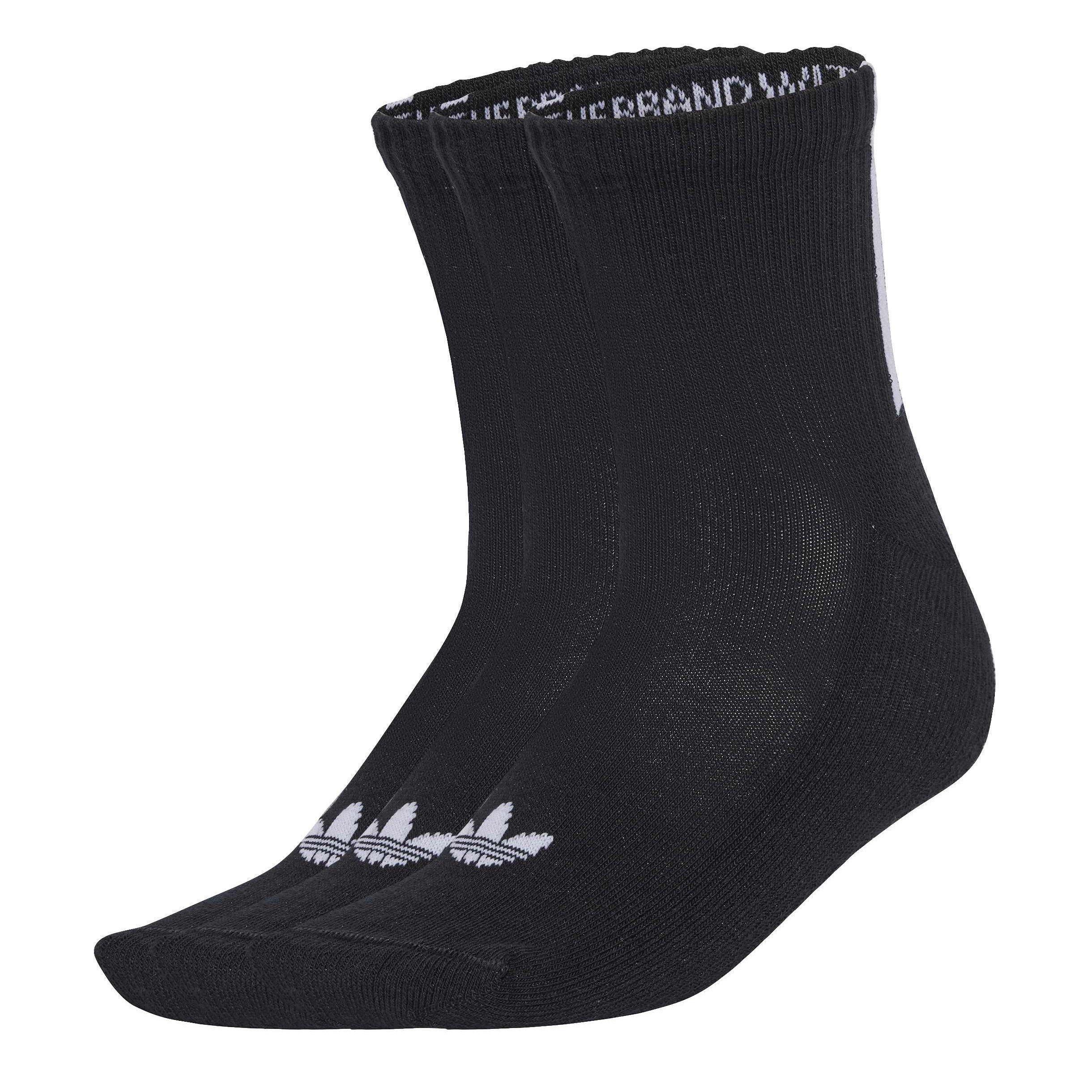 Black/Black - adidas Originals - Adidas 3S 1/4 Socks 3p 64 - 2