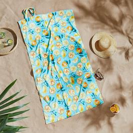 Catherine Lansfield Summer Fruits Cotton Beach Towel in a Bag