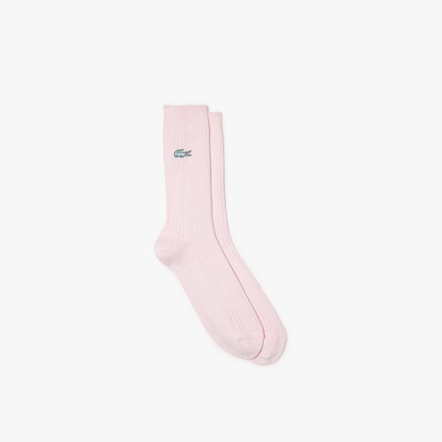 Pink - Lacoste - Lacoste x Le Fleur Ribbed Socks - 1
