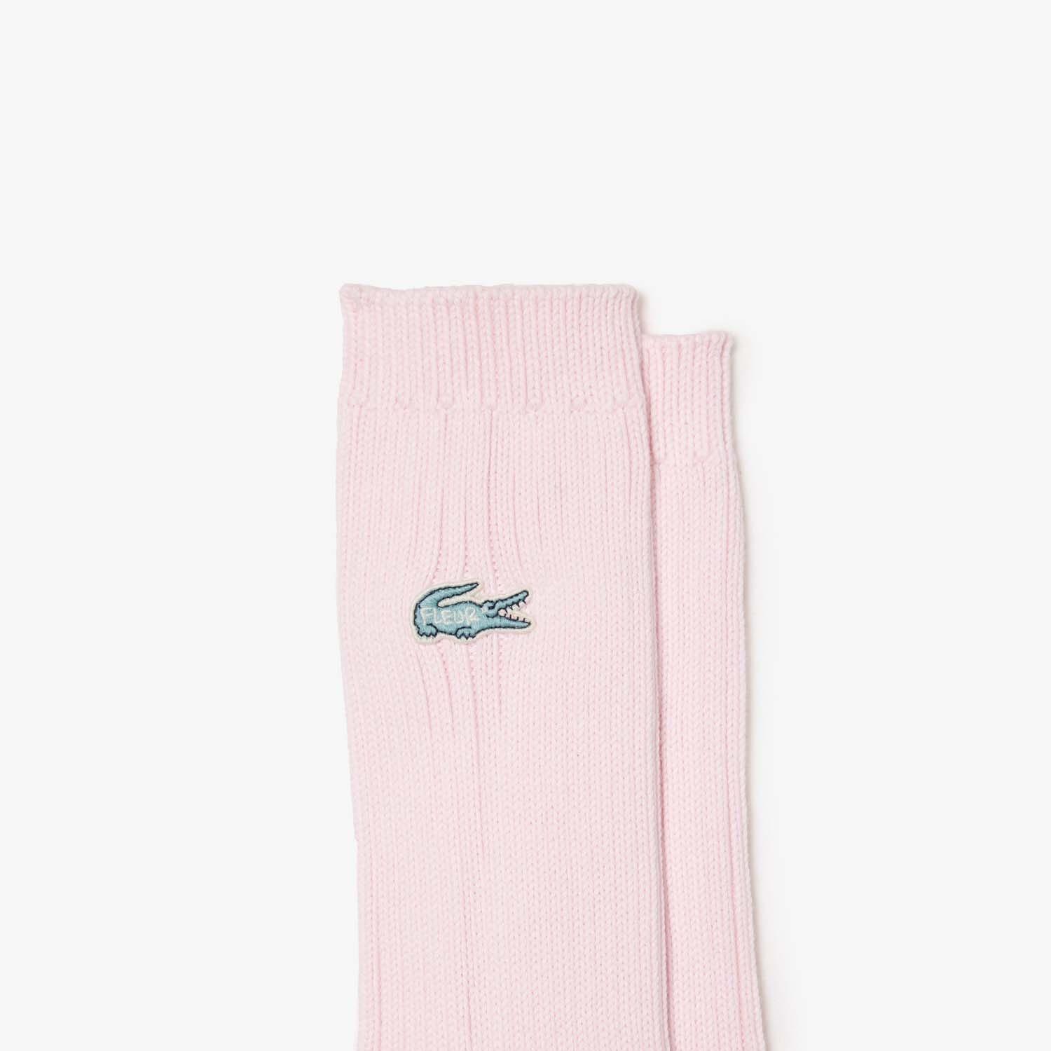 Pink - Lacoste - Lacoste x Le Fleur Ribbed Socks - 2