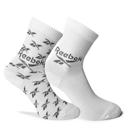 Reebok Classics Fold-Over Crew Socks 3 Pairs Unisex Sock Adults