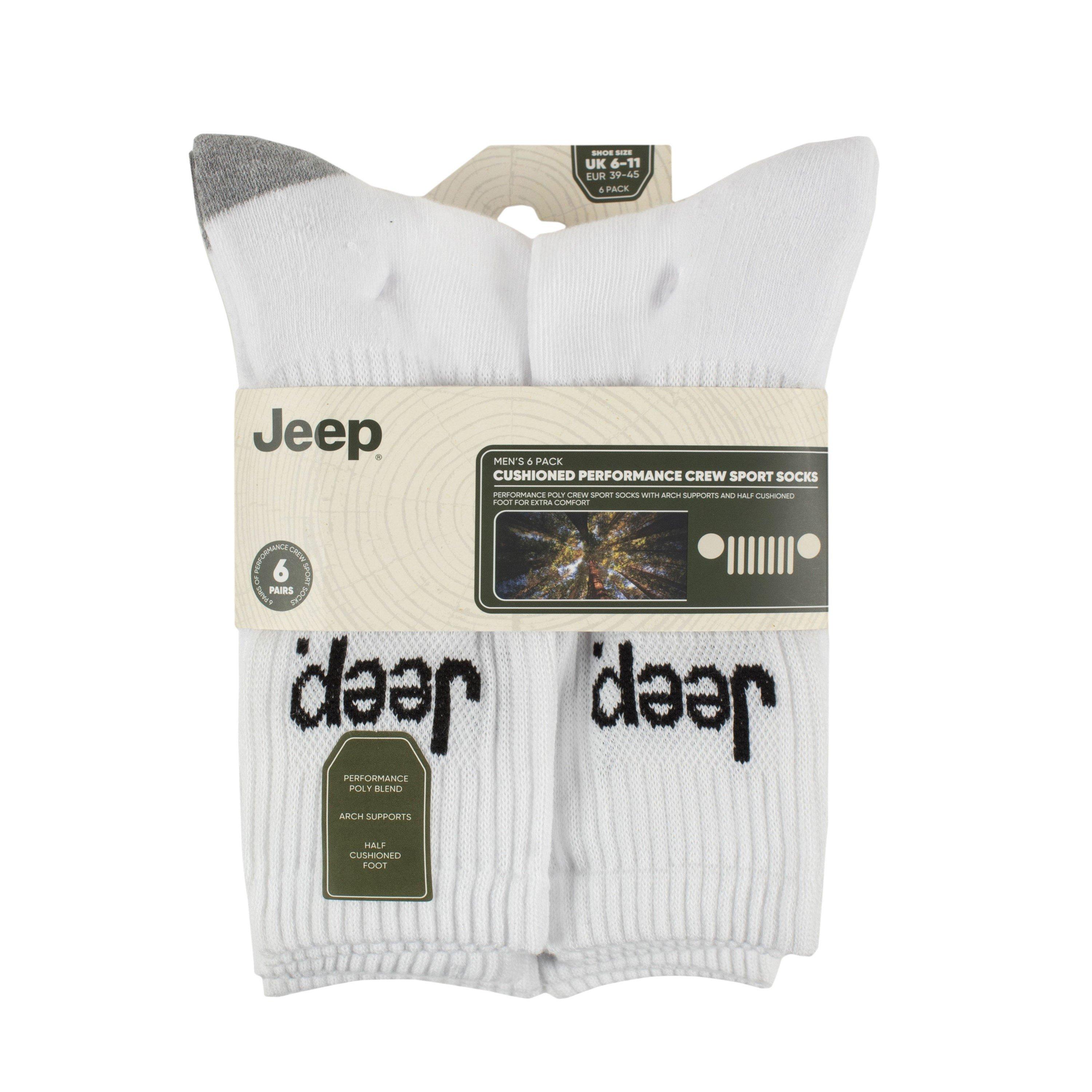 White - Jeep - Sport Crew Socks - 2