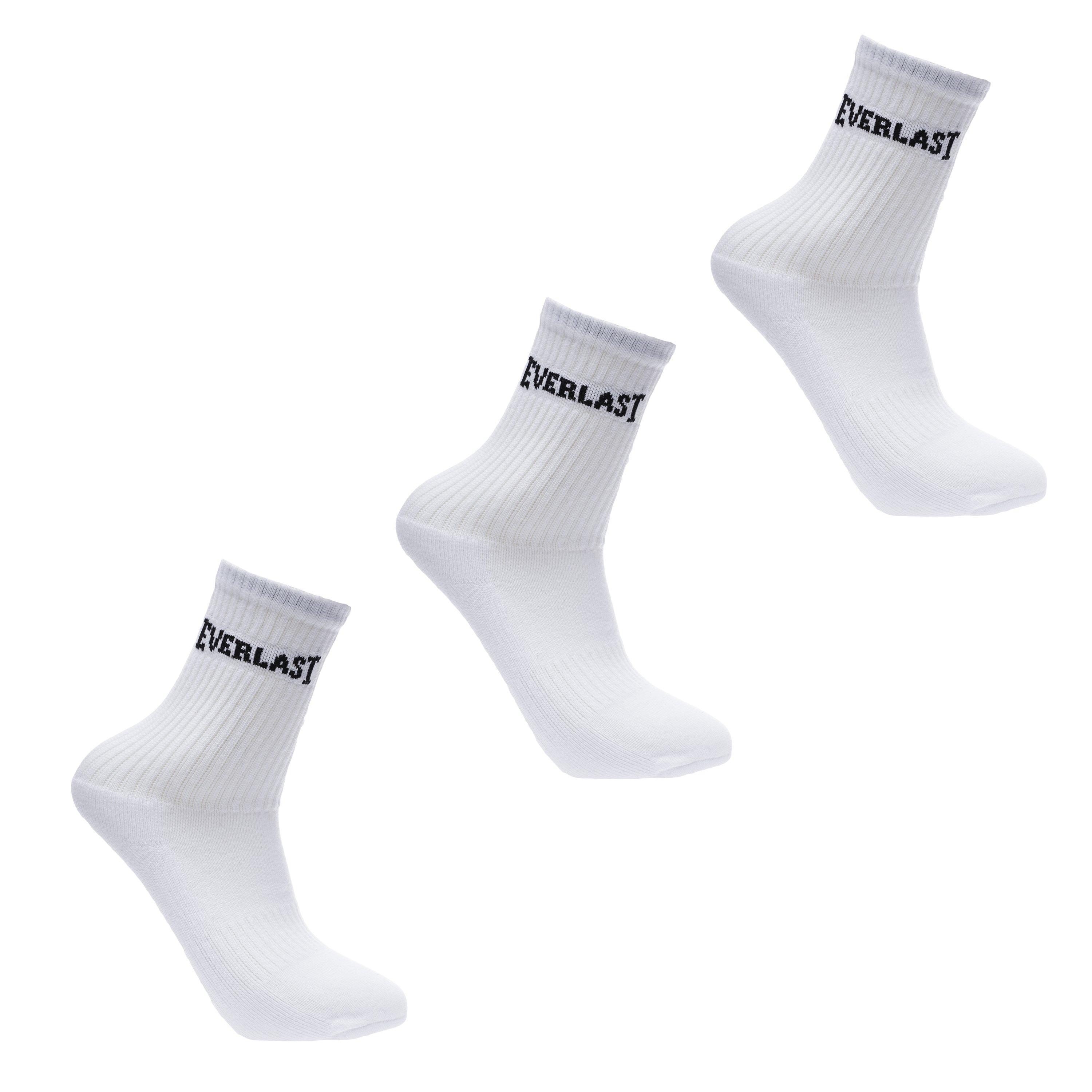 White - Everlast - 3 Pack Crew Socks Junior - 1