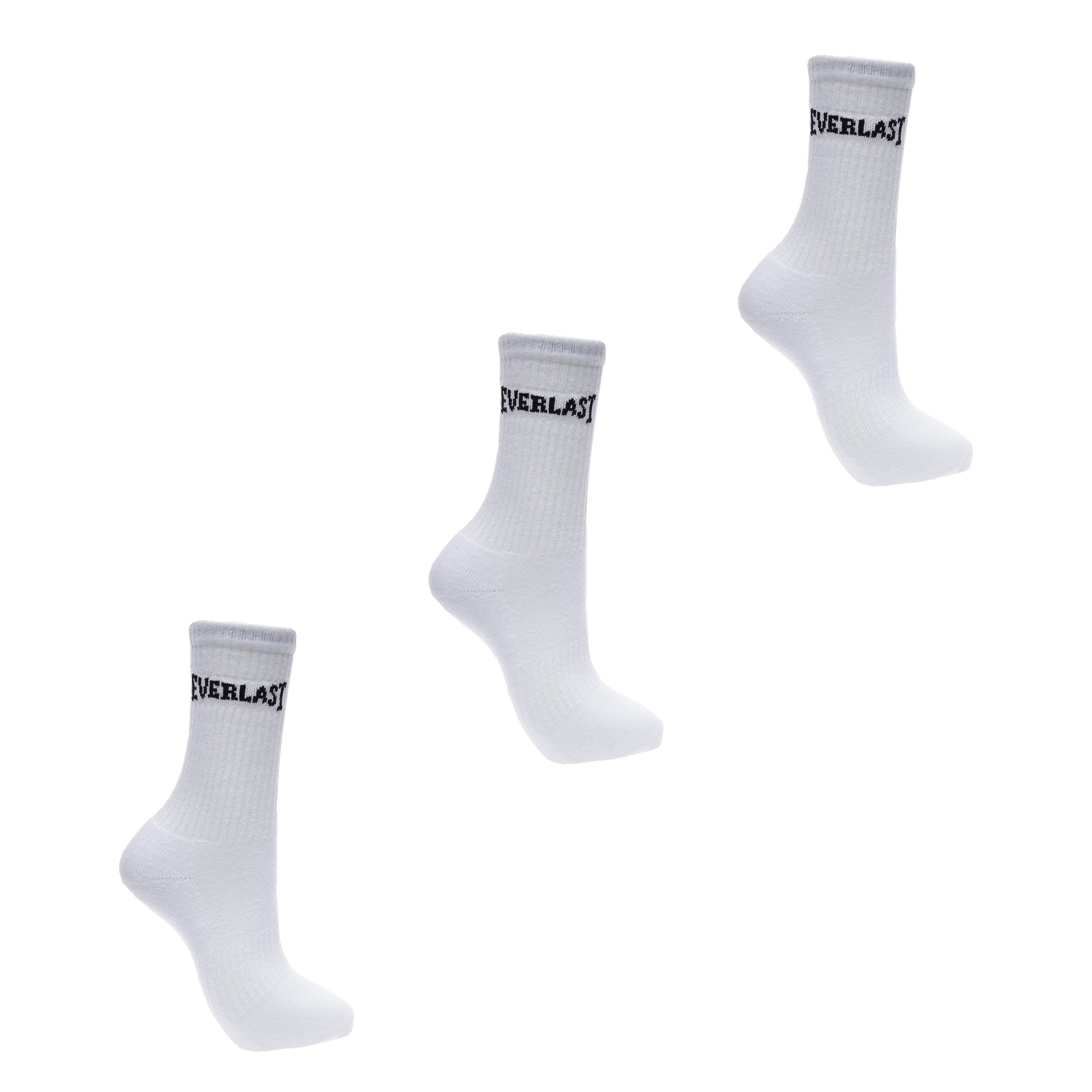 White - Everlast - 3 Pack Crew Socks - 1