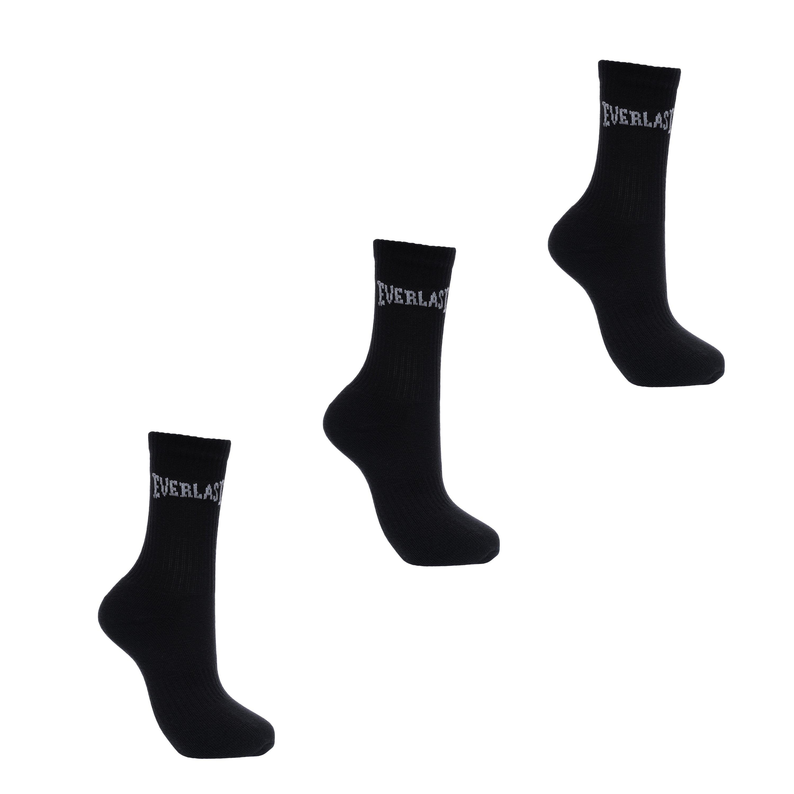 Black - Everlast - 3 Pack Crew Socks - 1