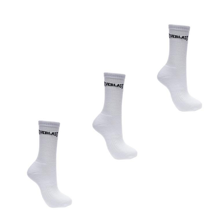 Weiß - Everlast - 3 Pack Crew Socks Mens - 1
