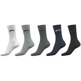Slazenger 5 Pack Crew Socks Mens Size 12+