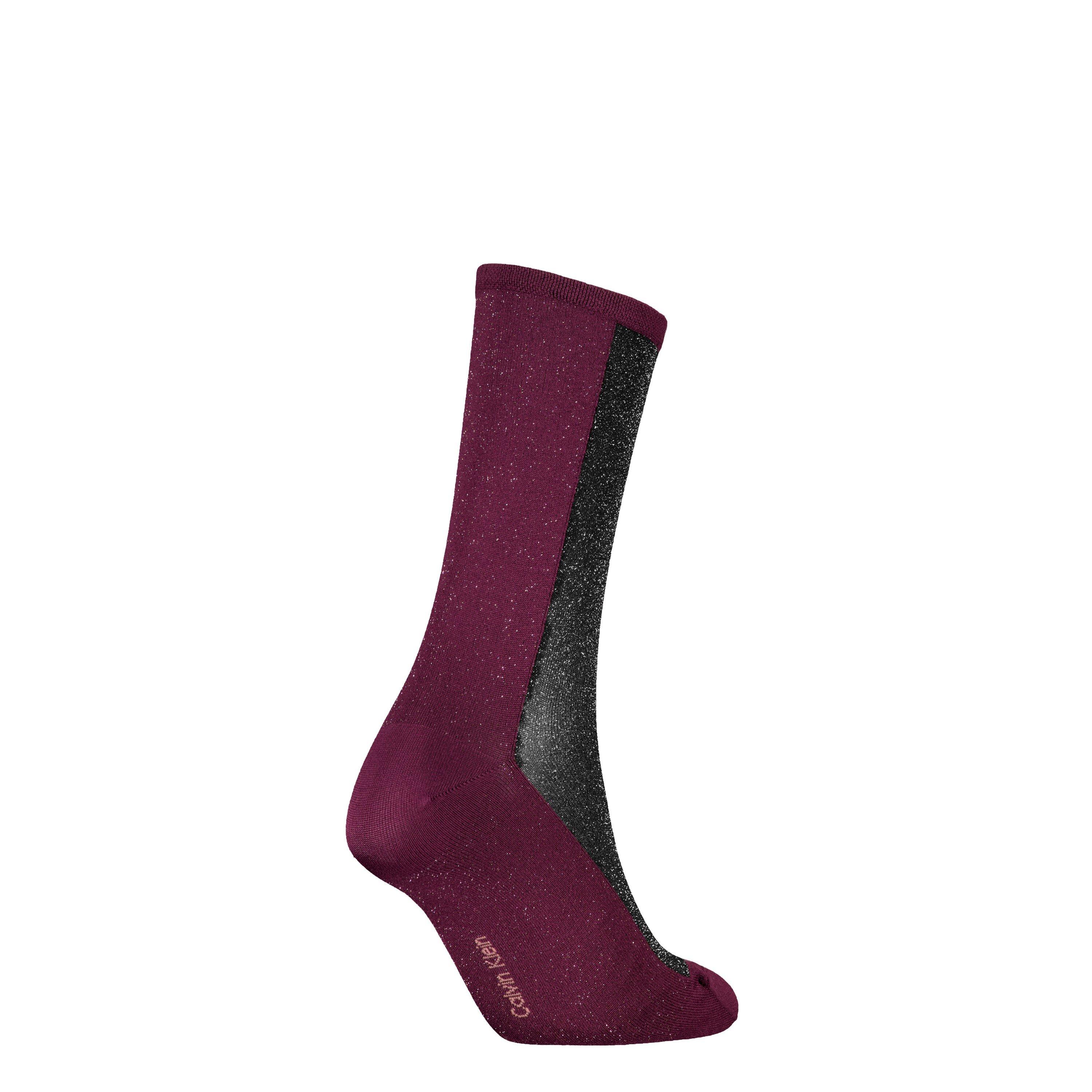 Rojo / Rosa - Calvin Klein - Women's Crew Socks - 2