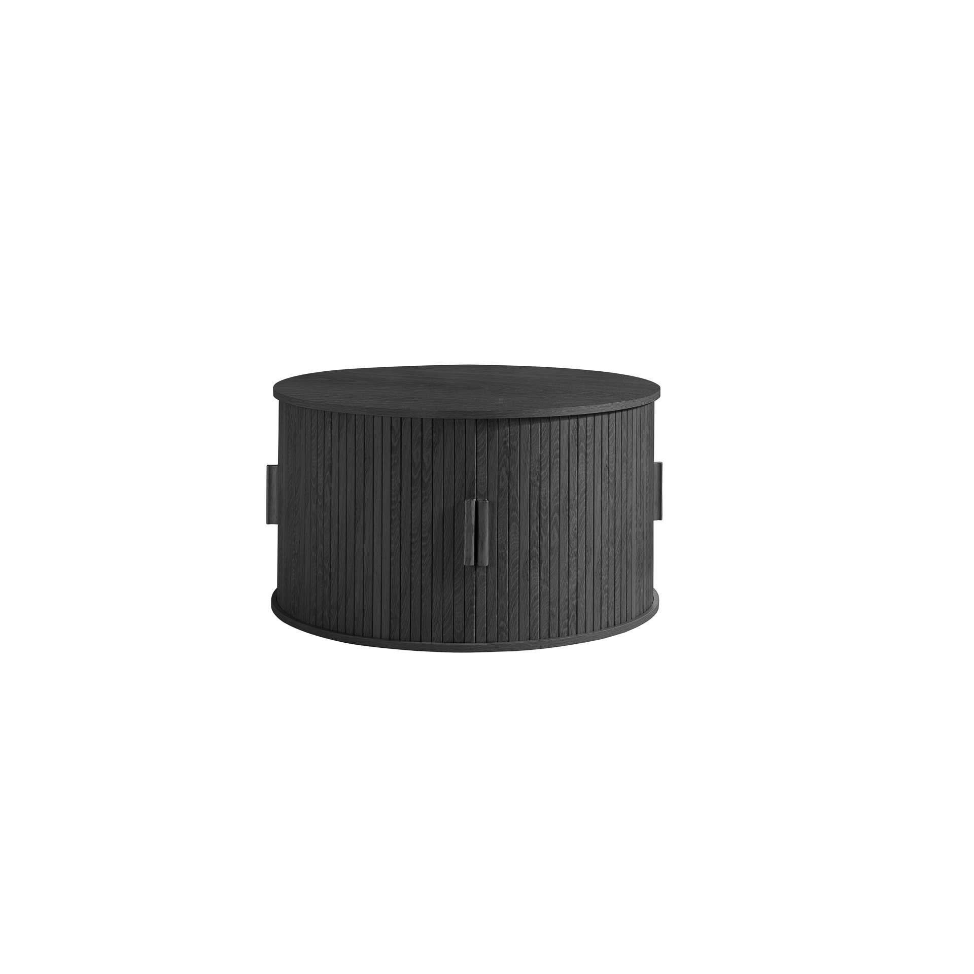Black - Birlea - Axel Round Fluted Coffee Table with Storage - 6