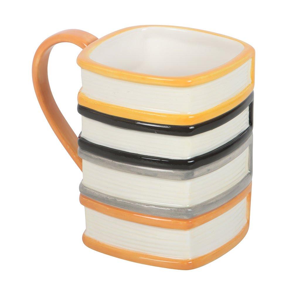 Black - Something Different - The Haunted Library Book Stack Mug - 4