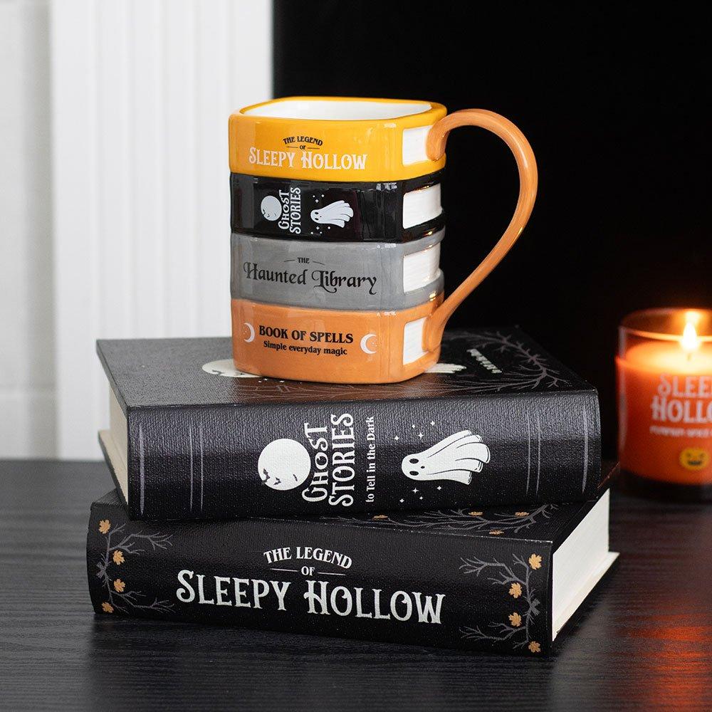 Black - Something Different - The Haunted Library Book Stack Mug - 6
