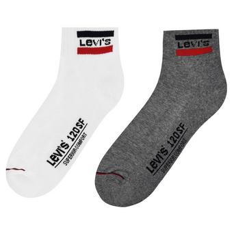 Levis 2 Pack 1/4 Crew Socks