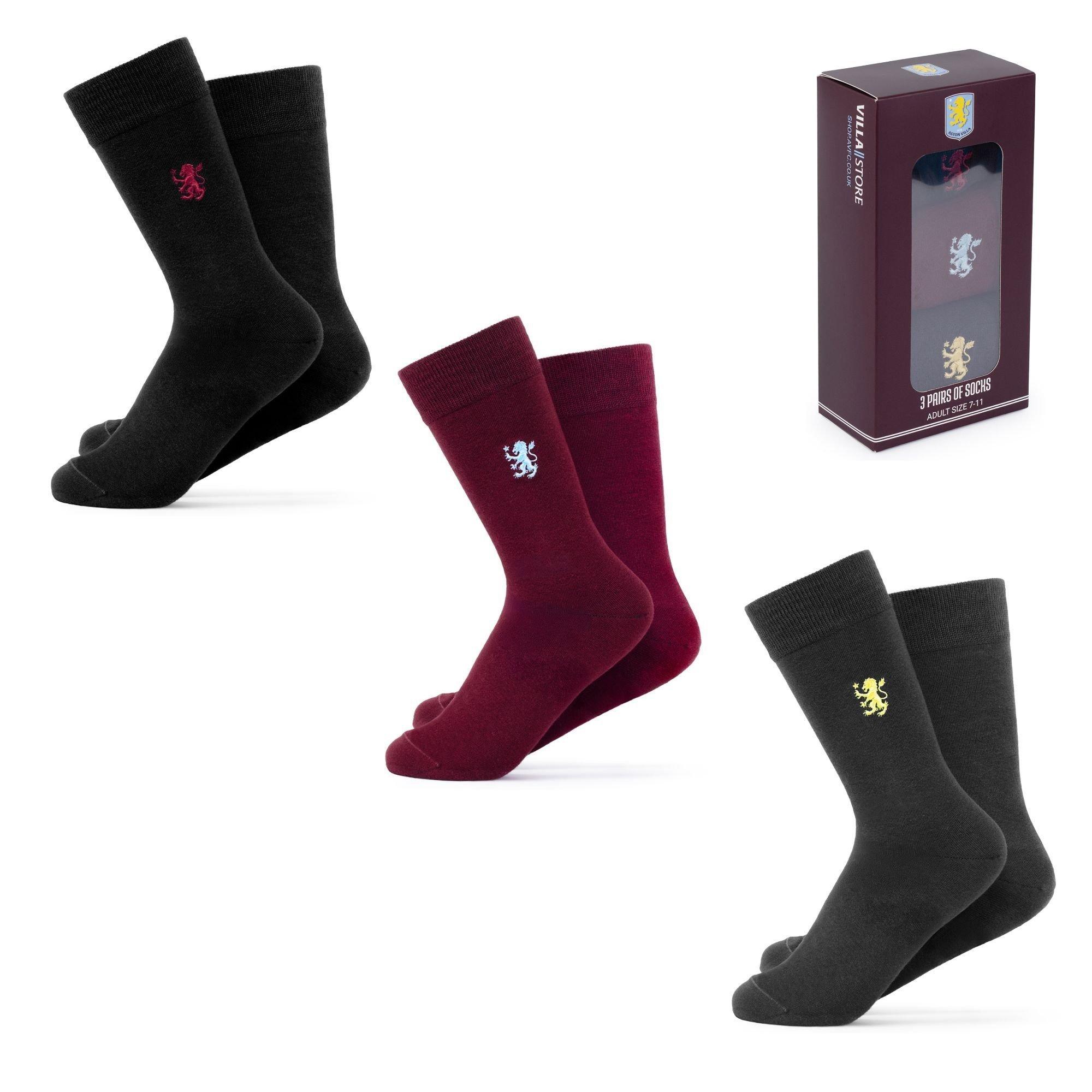 Team Officially Licensed 3 Pack Dress Sock Set Size 7-11 Men