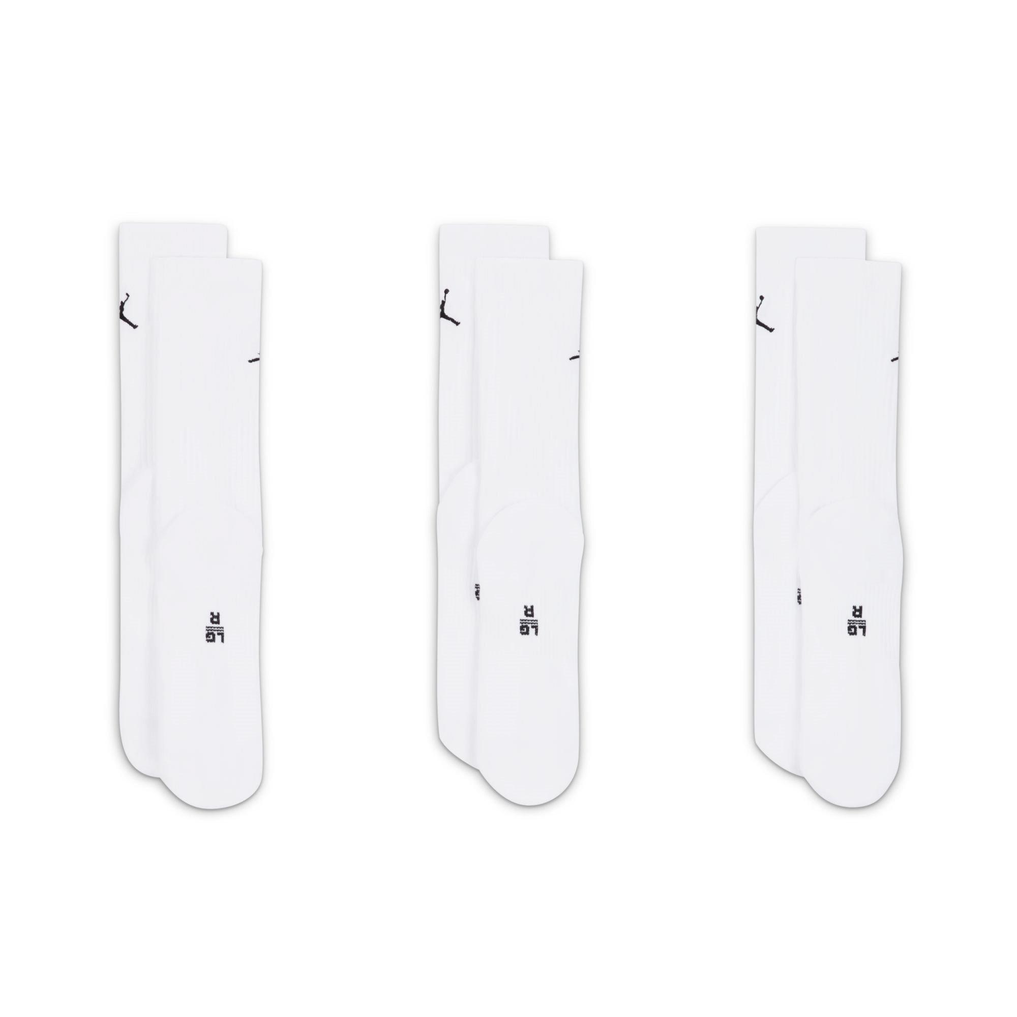 White - Air Jordan - Everyday Crew Socks (3 pairs) - 4