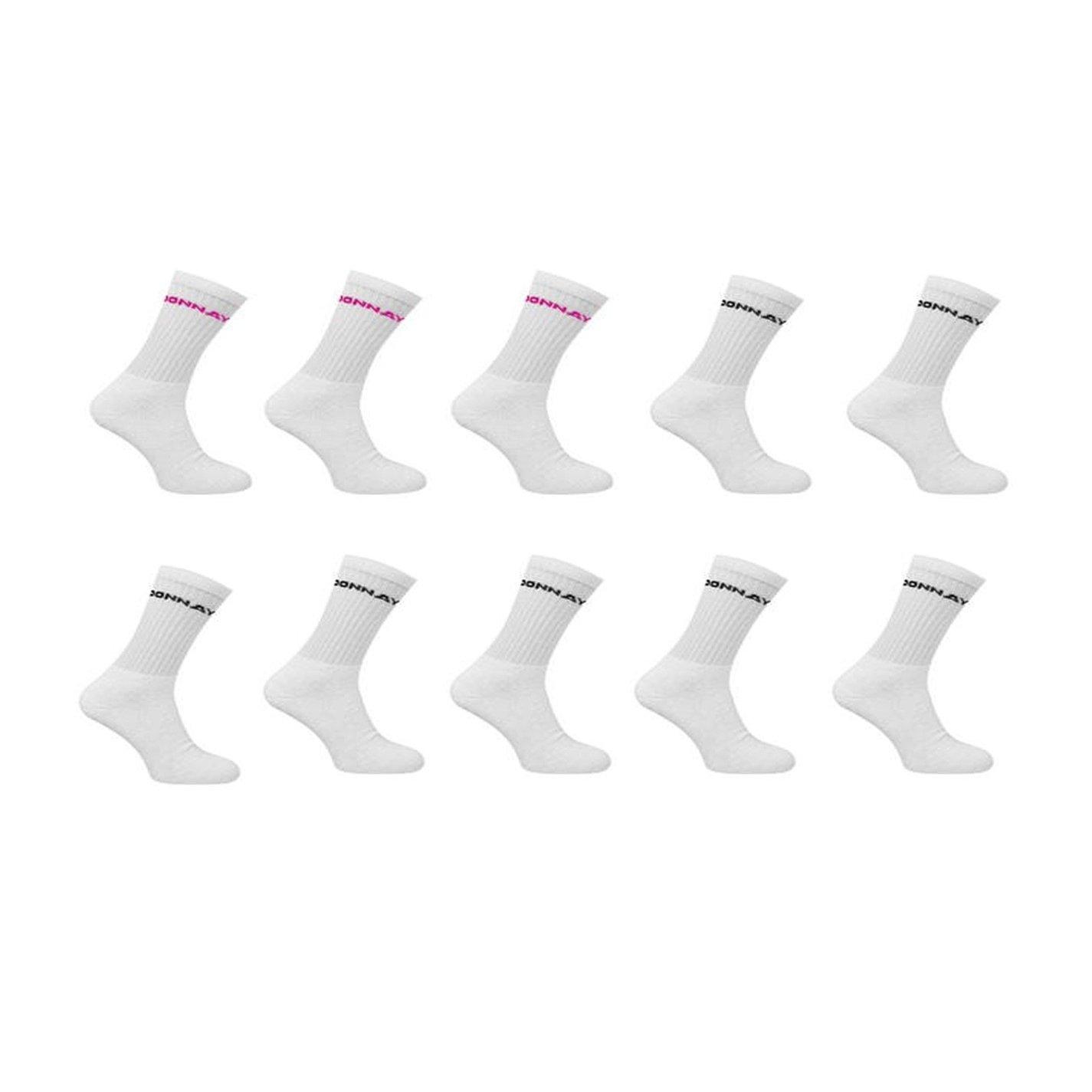 White - Donnay - 10 Pack Crew Socks Junior - 1