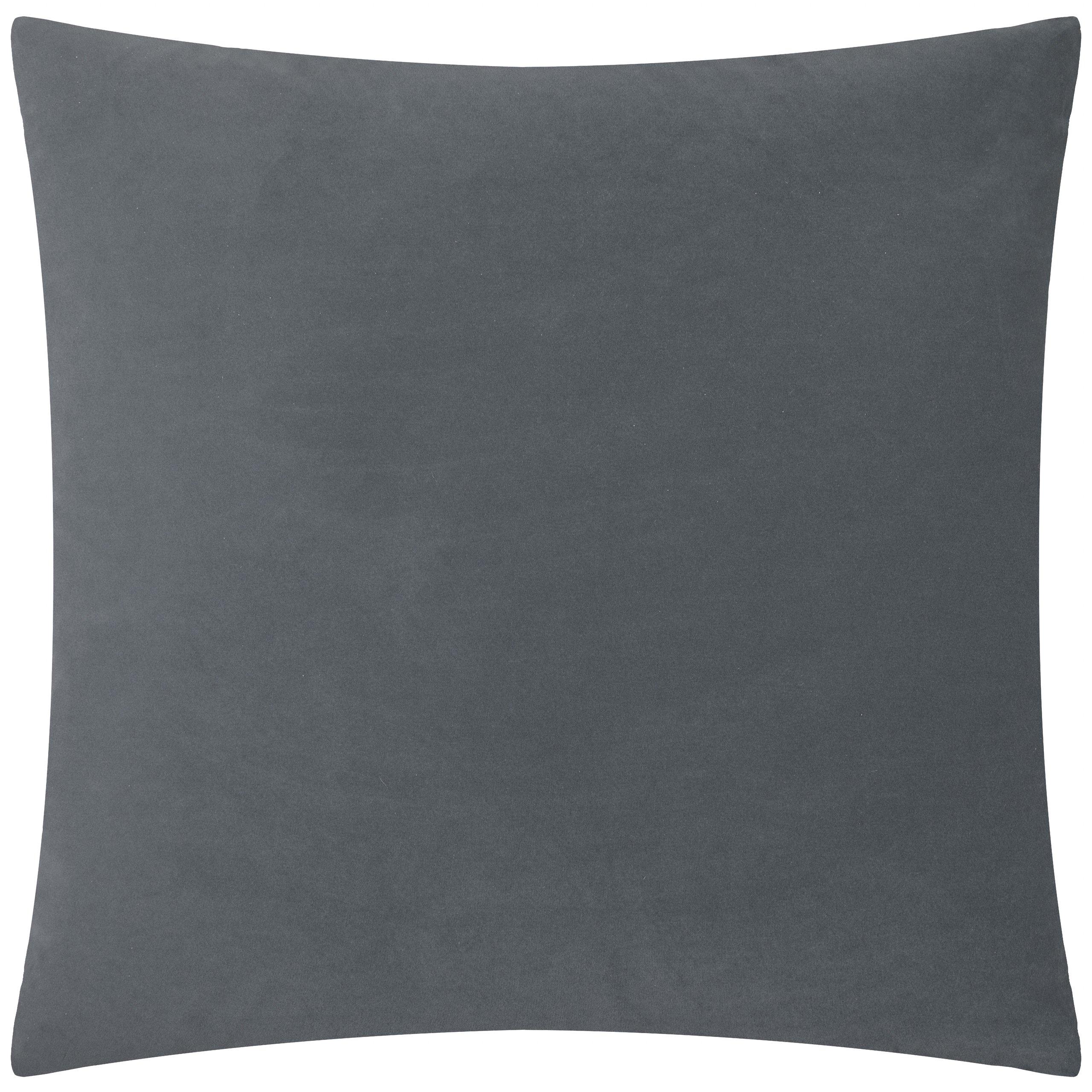 Charcoal - Paoletti - Evoke Cut Velvet Feather Filled Cushion - 4