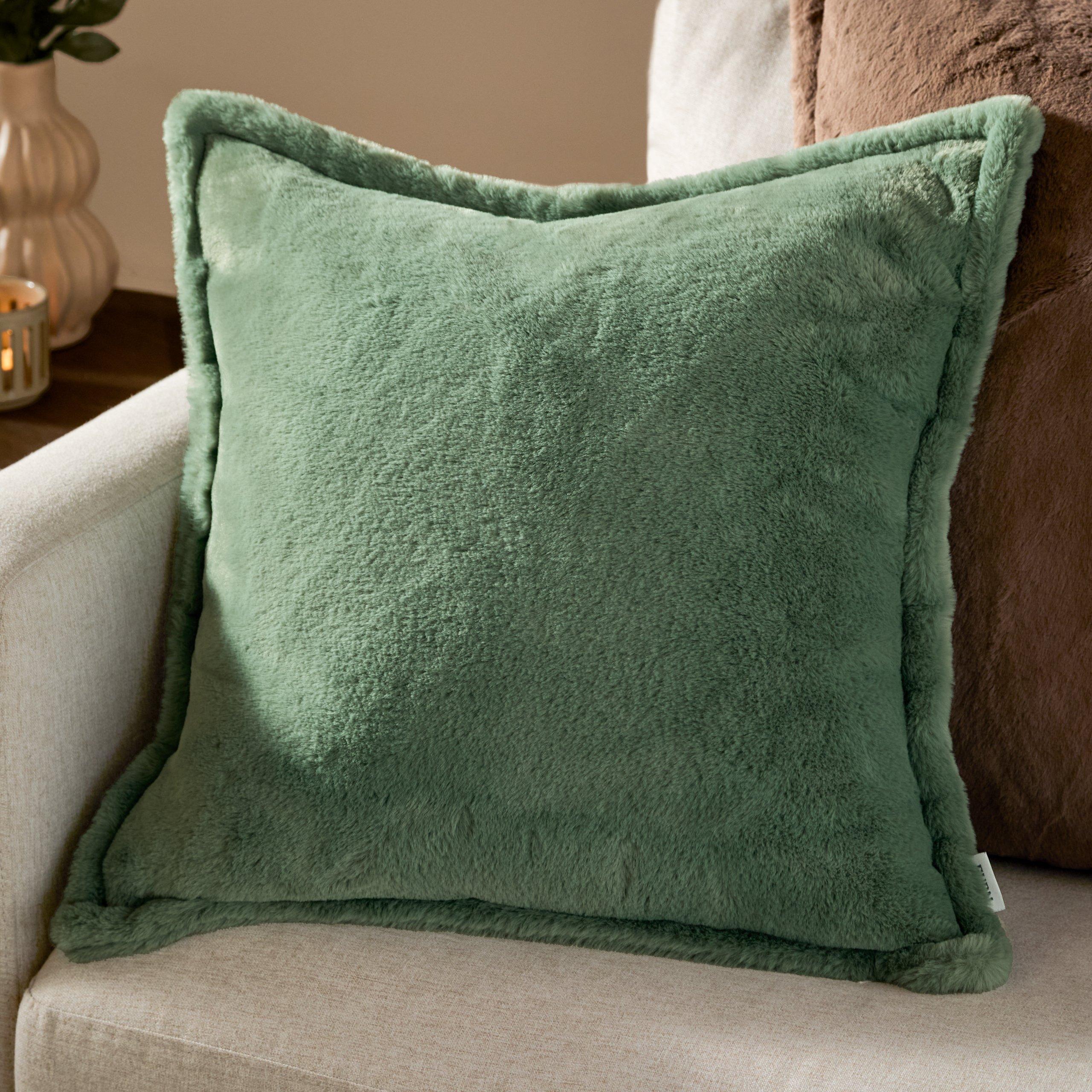 Frost Green - Furn - Kallu Faux Fur Feather Filled Cushion - 2
