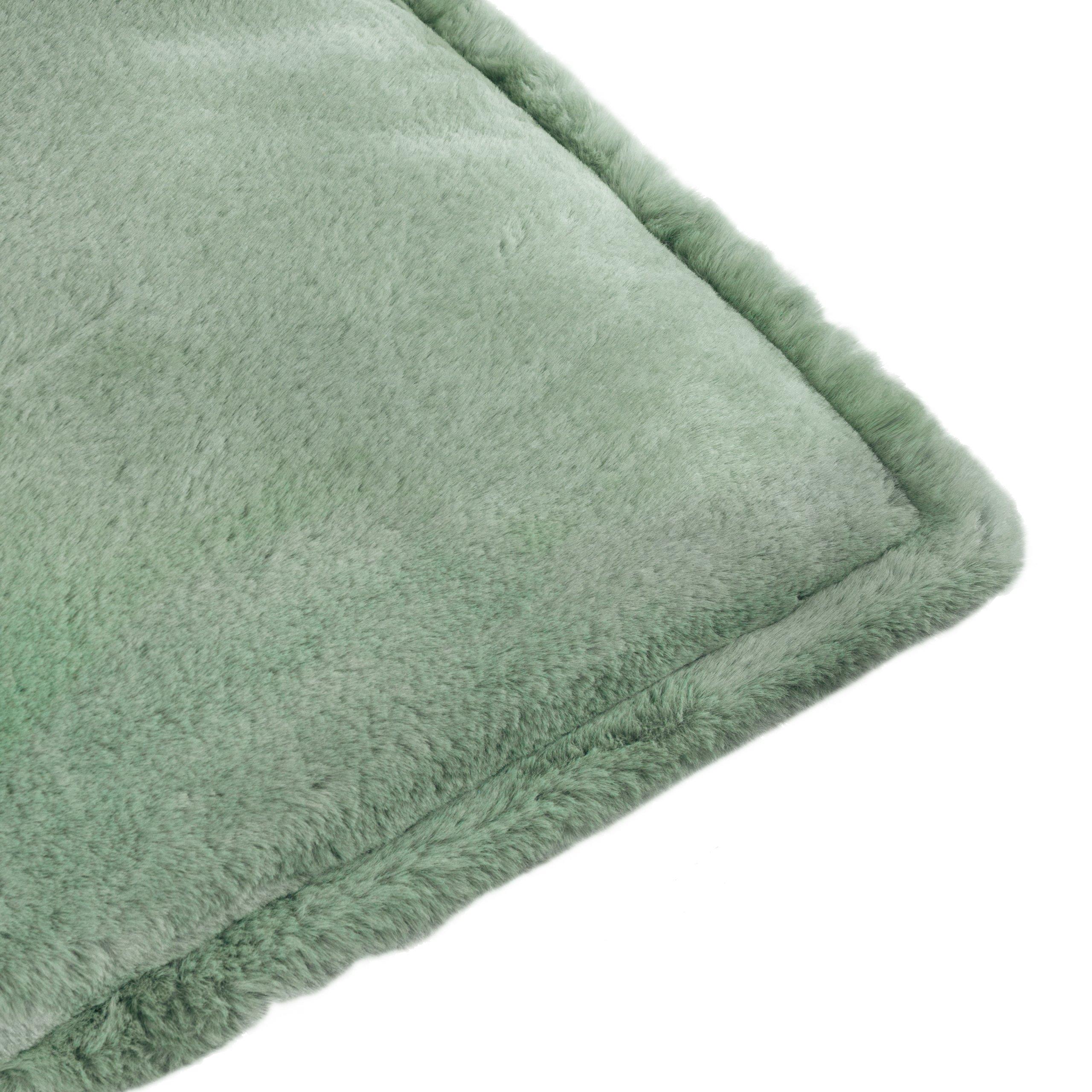 Frost Green - Furn - Kallu Faux Fur Feather Filled Cushion - 5