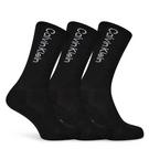 Noir - Calvin Klein - Calvin 3 Pack Sport Crew Socks - 1