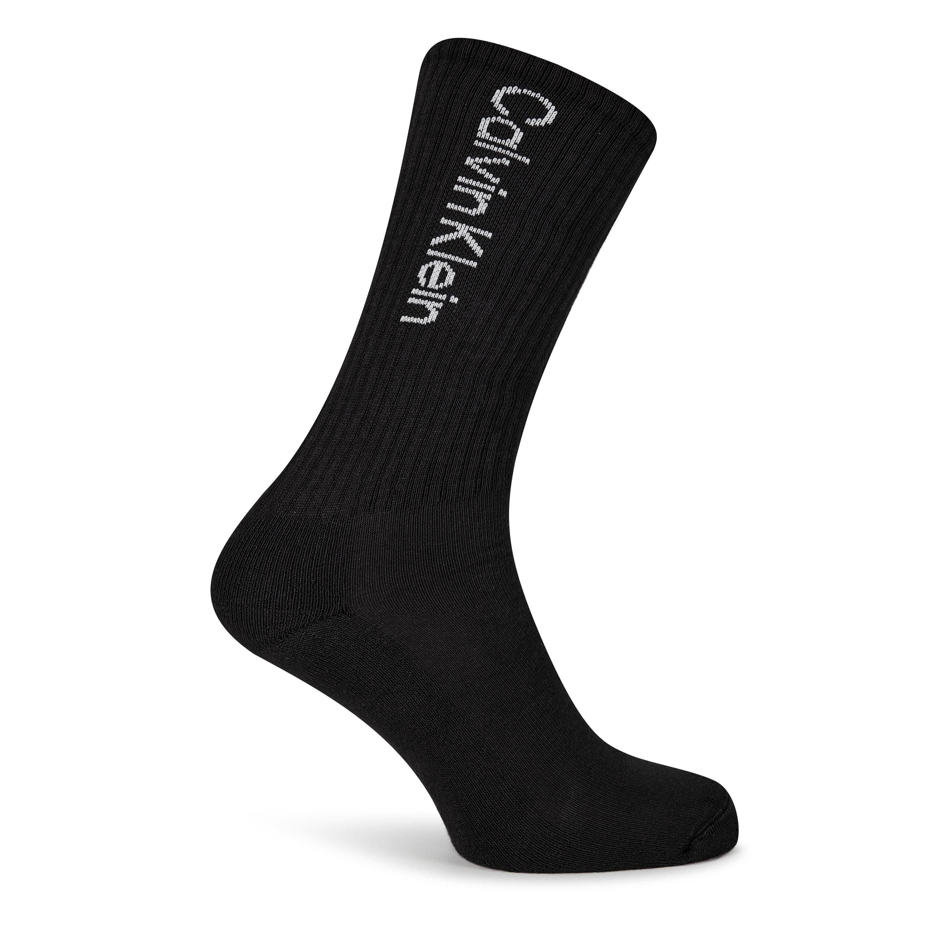Blk/Wht/Gry - Calvin Klein - 3 Pack Sport Crew Socks - 2