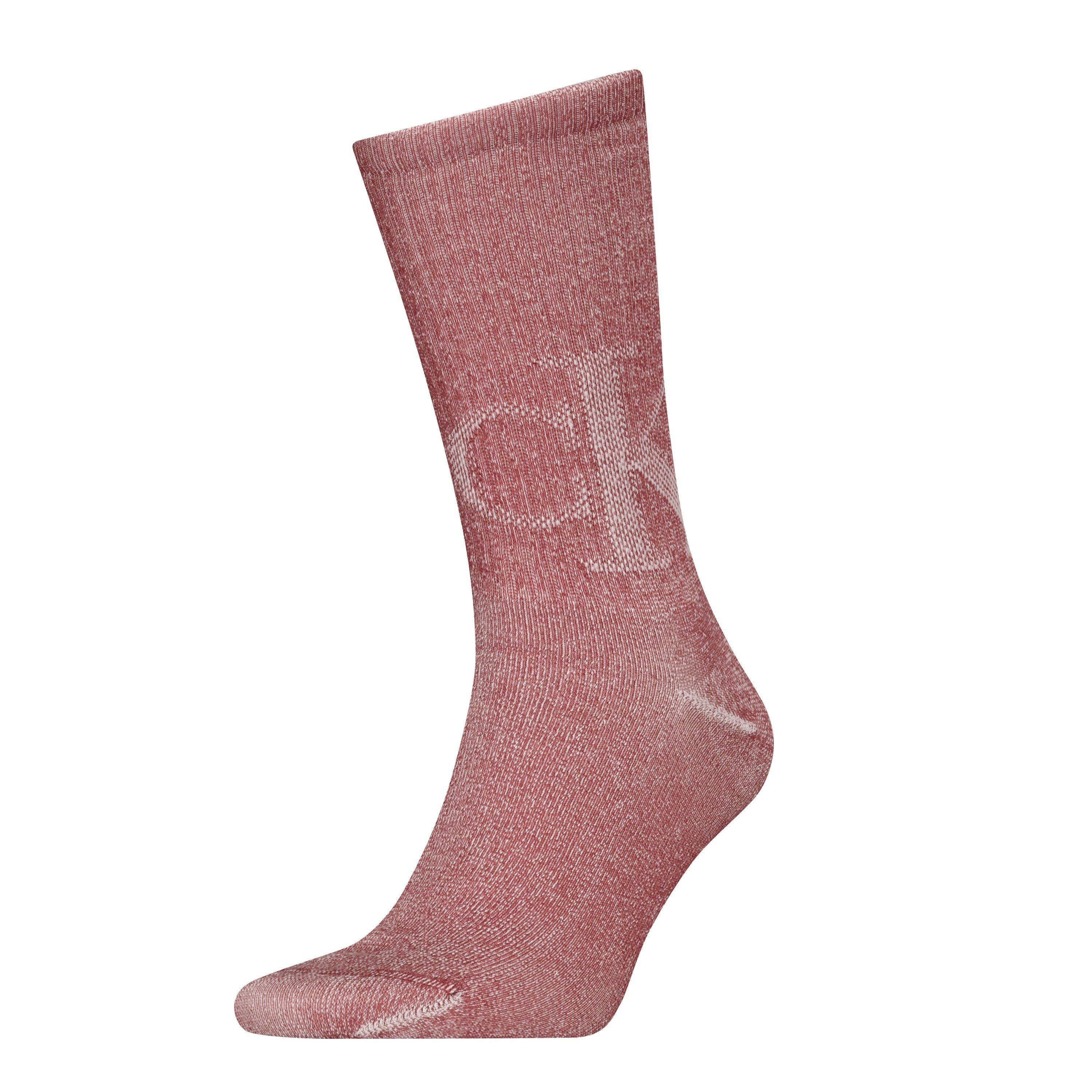 Calvin Klein Men's Crew Socks - Red / White