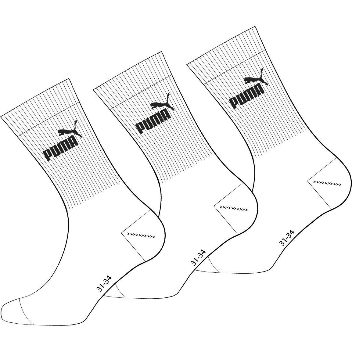 White - Puma - Crew Socks